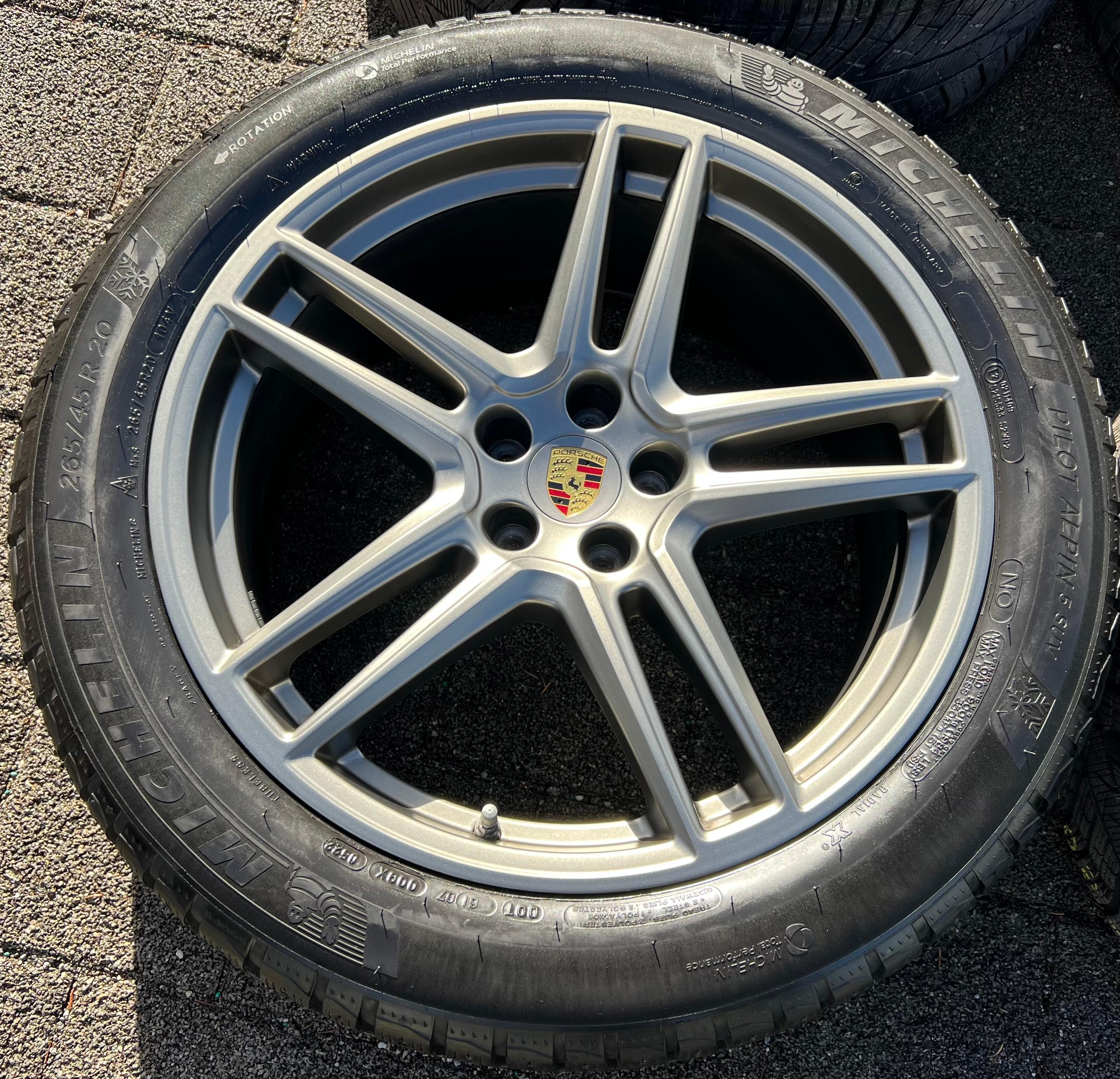 4 ORIGINAL 20" ALU WINTERRÄDER PORSCHE MACAN 265/45R20 104V 295/40R20 106V RDKS