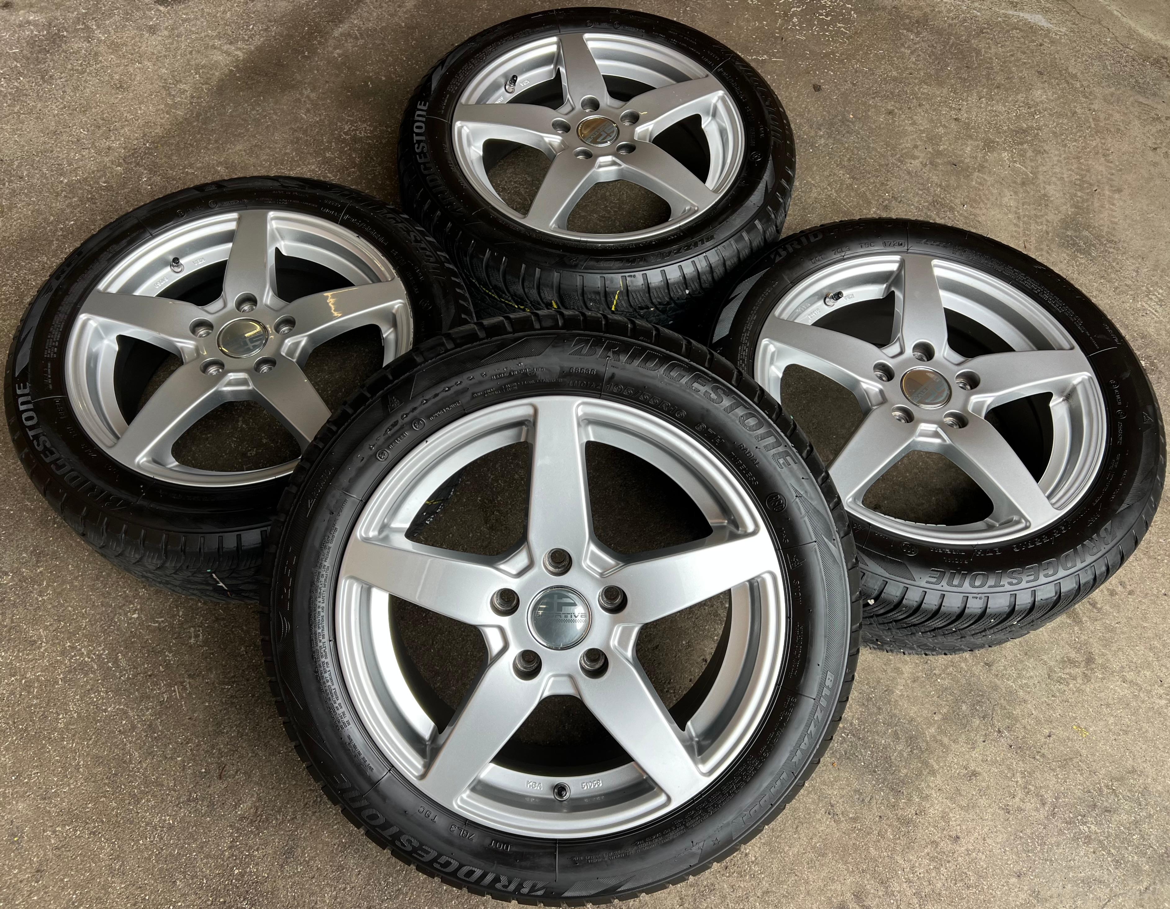 4 ALU WINTERRÄDER MINI F55 F56 195/55R16 87H BRIDGESTONE RUNFLAT RDKS