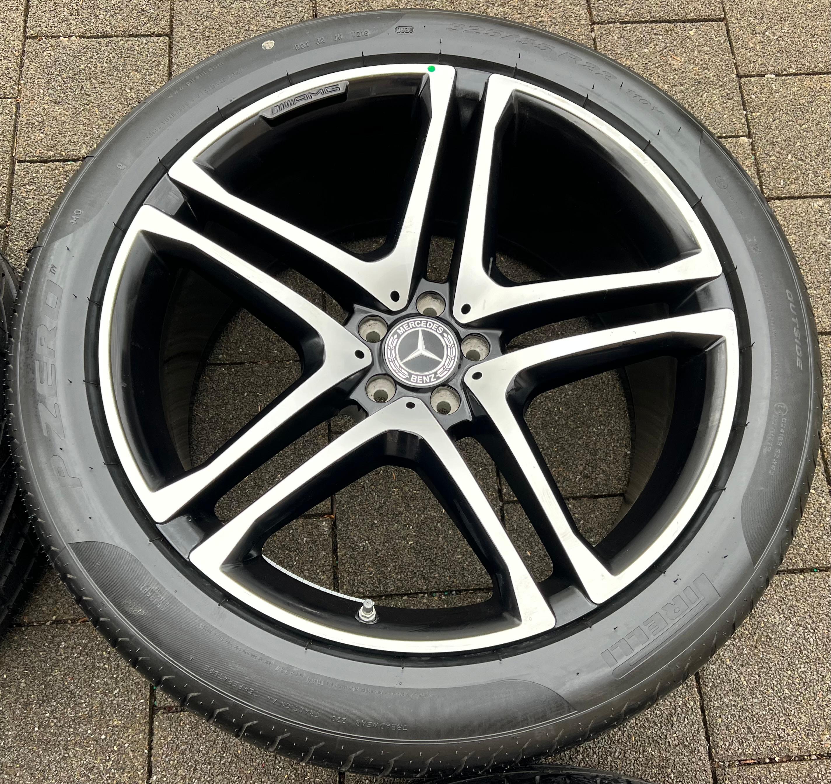 4 ROUES D'ÉTÉ ORIGINALES 22" EN ALU MERCEDES GLE COUPE C292 A2924013000 A2924012100 FRANCO DE PORT