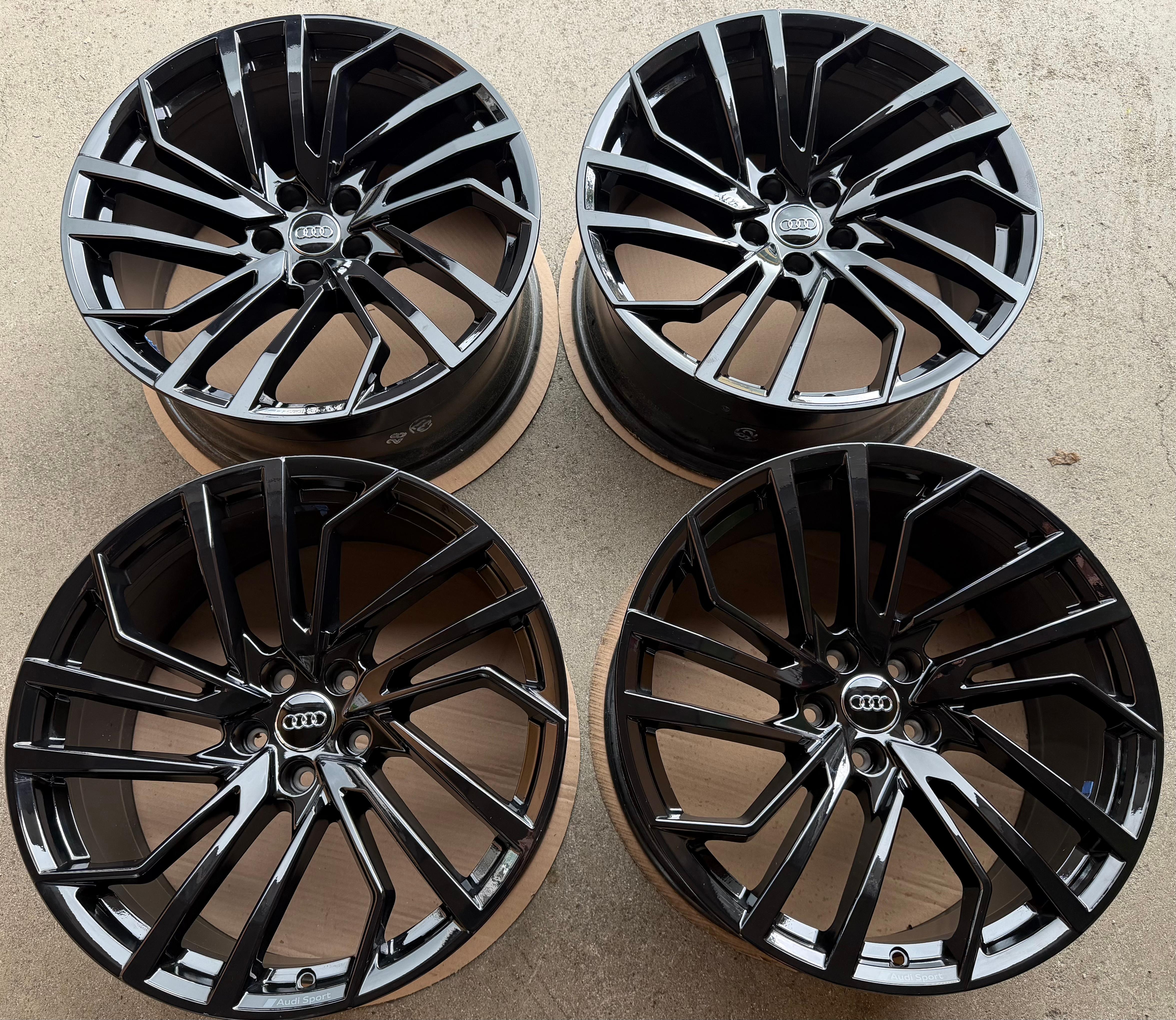 4 jantes alu d'origine 20 pouces pour Audi RS4/RS5, référence 8W 8W0601025FE, 9x20 ET22, noires, livraison gratuite