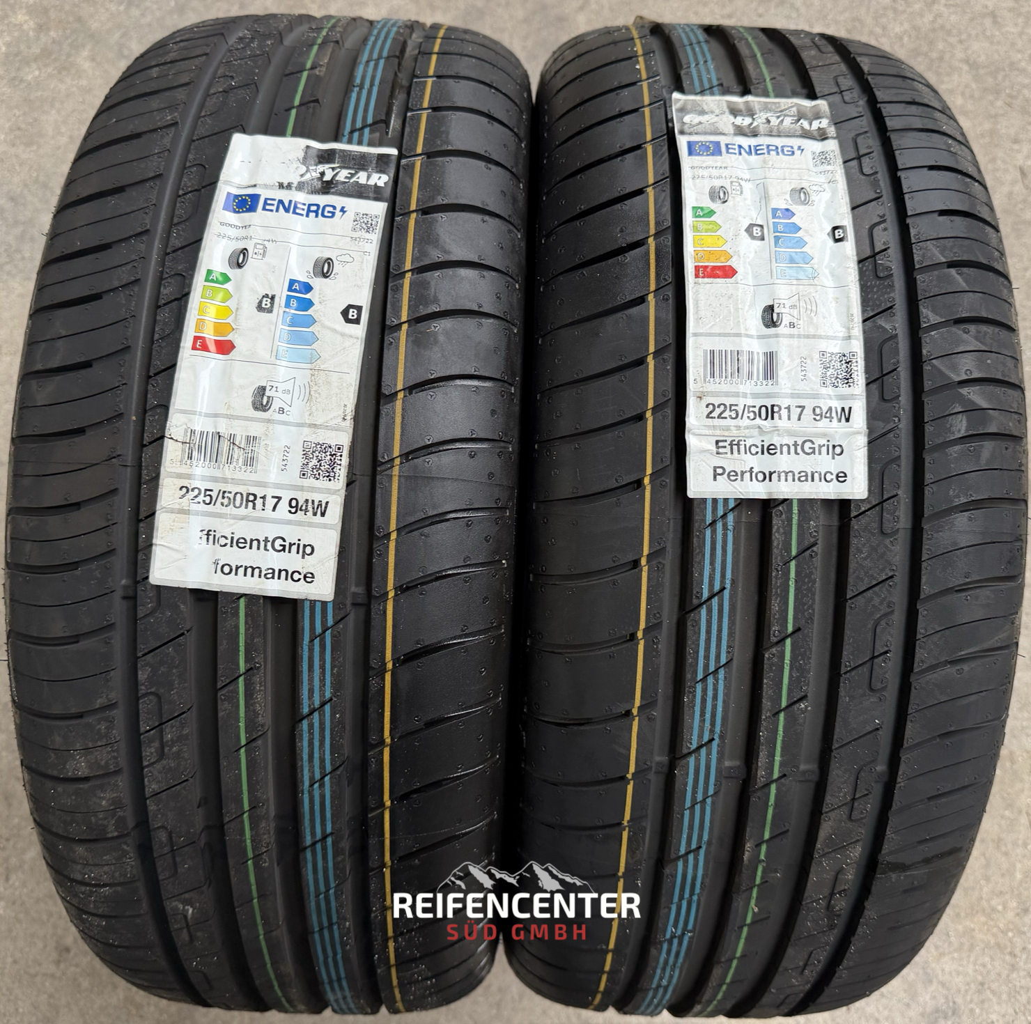 2 x 225/50R17 94W pneus été Goodyear Efficient Grip Performance NEU 2021