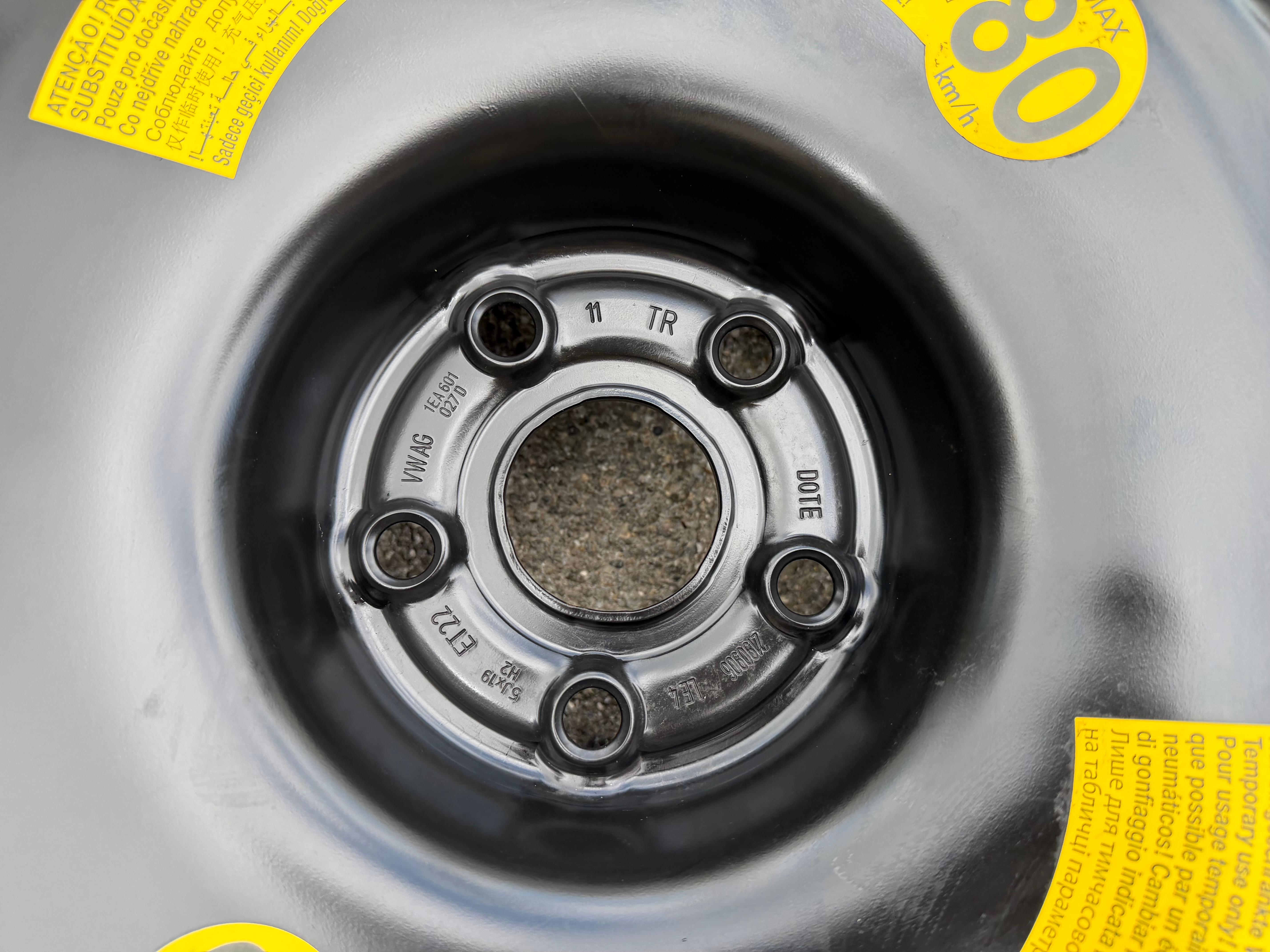 1 X ORIGINEEL 19" NOTRAD RESERVERAD VW ID.4 ID4 ID.5 ID5 1EA601027D 145/80R19 110M NIEUW