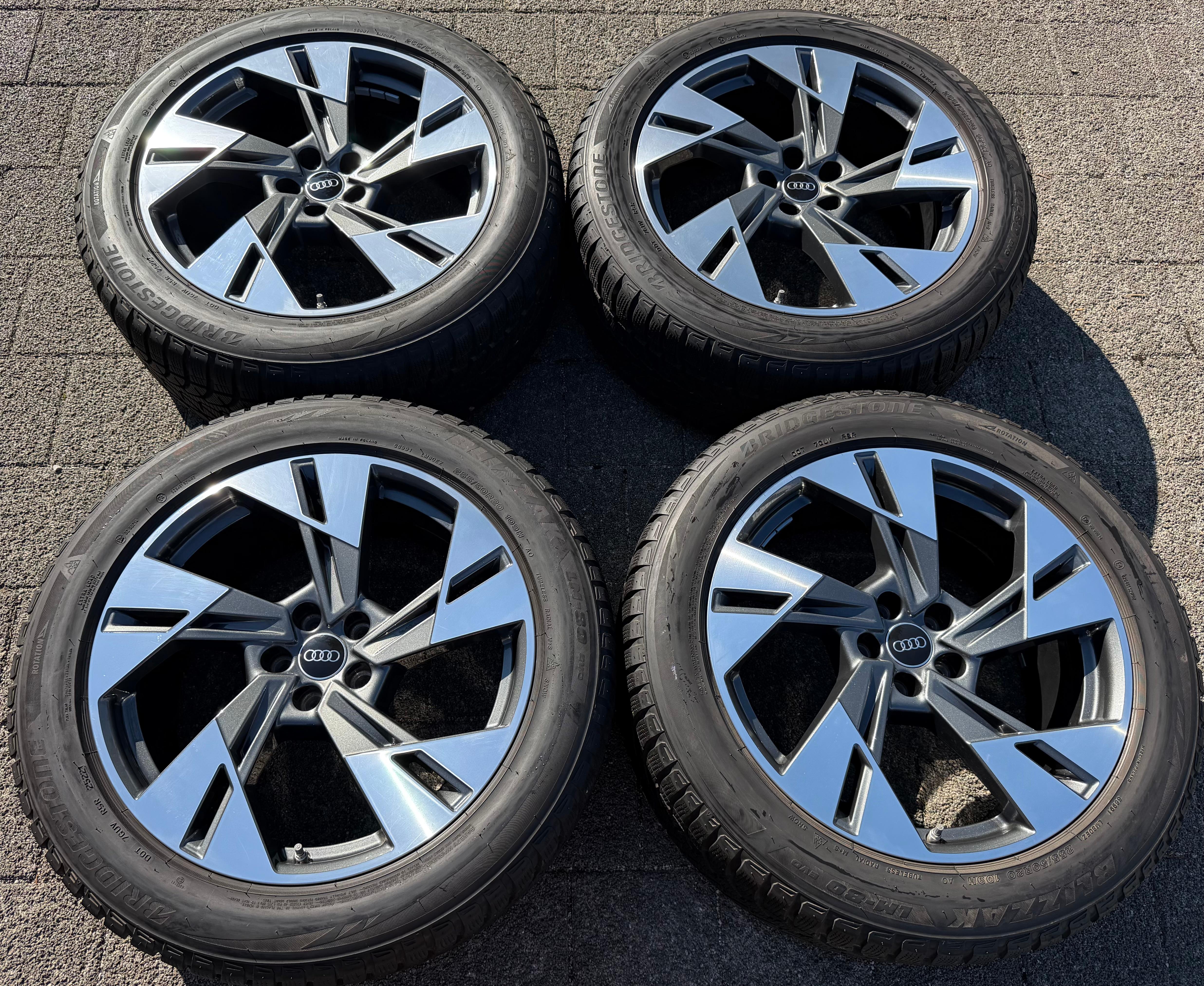 4 ORIGINAL 20" ALU WINTERRÄDER AUDI E-TRON Q8 ETRON 4KE601025T 255/50R20 109H