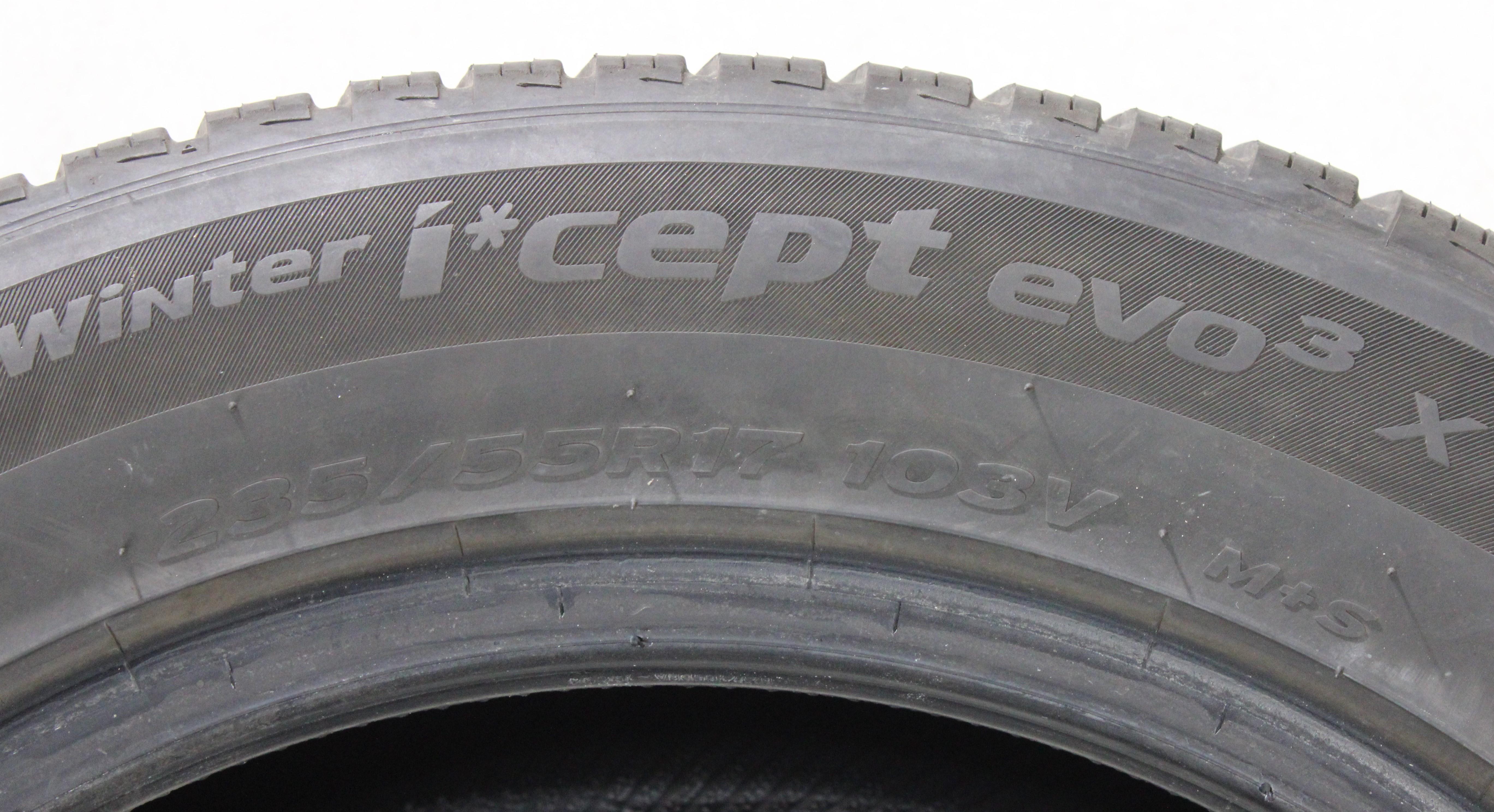 1 x 235/55R17 103V winterband Hankook Winter I*Cept Evo 3 X 4,5-5mm 2022