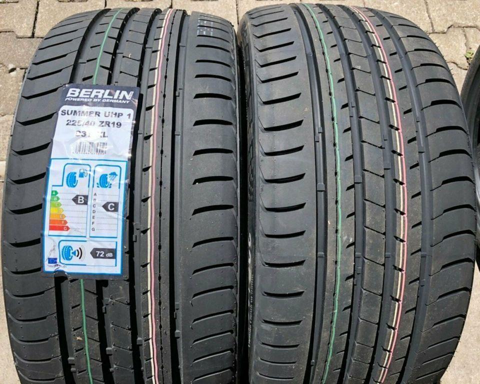 2X 225/40R19 93Y BERLIN TIRES SUMMER UHP1 PNEUS ÉTÉ NEUFS #120O