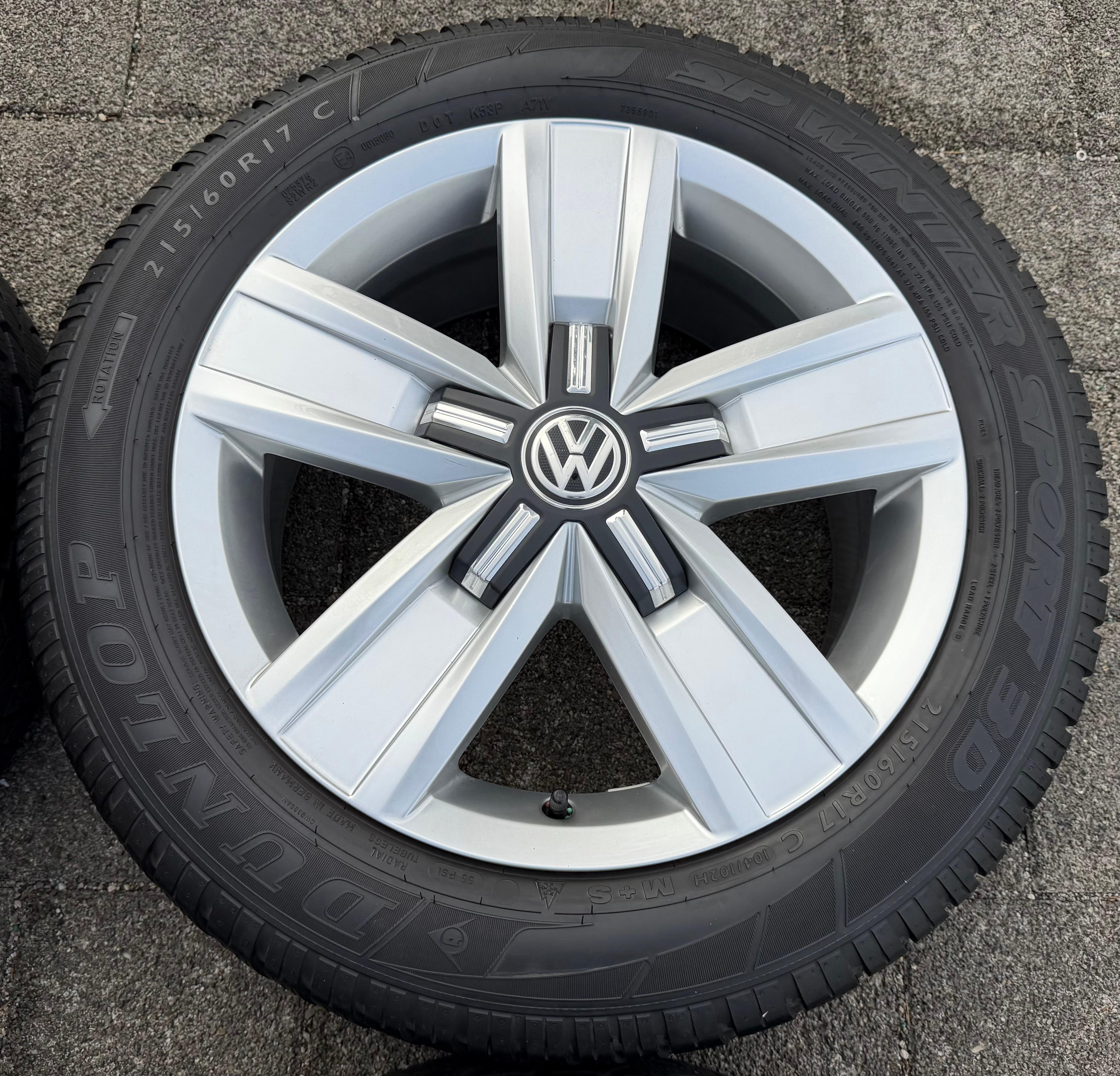 4 ruedas de invierno de aleación originales de 17" para VW BUS T5 T6 T6.1 7E0601025P Devonport 215/60R17C