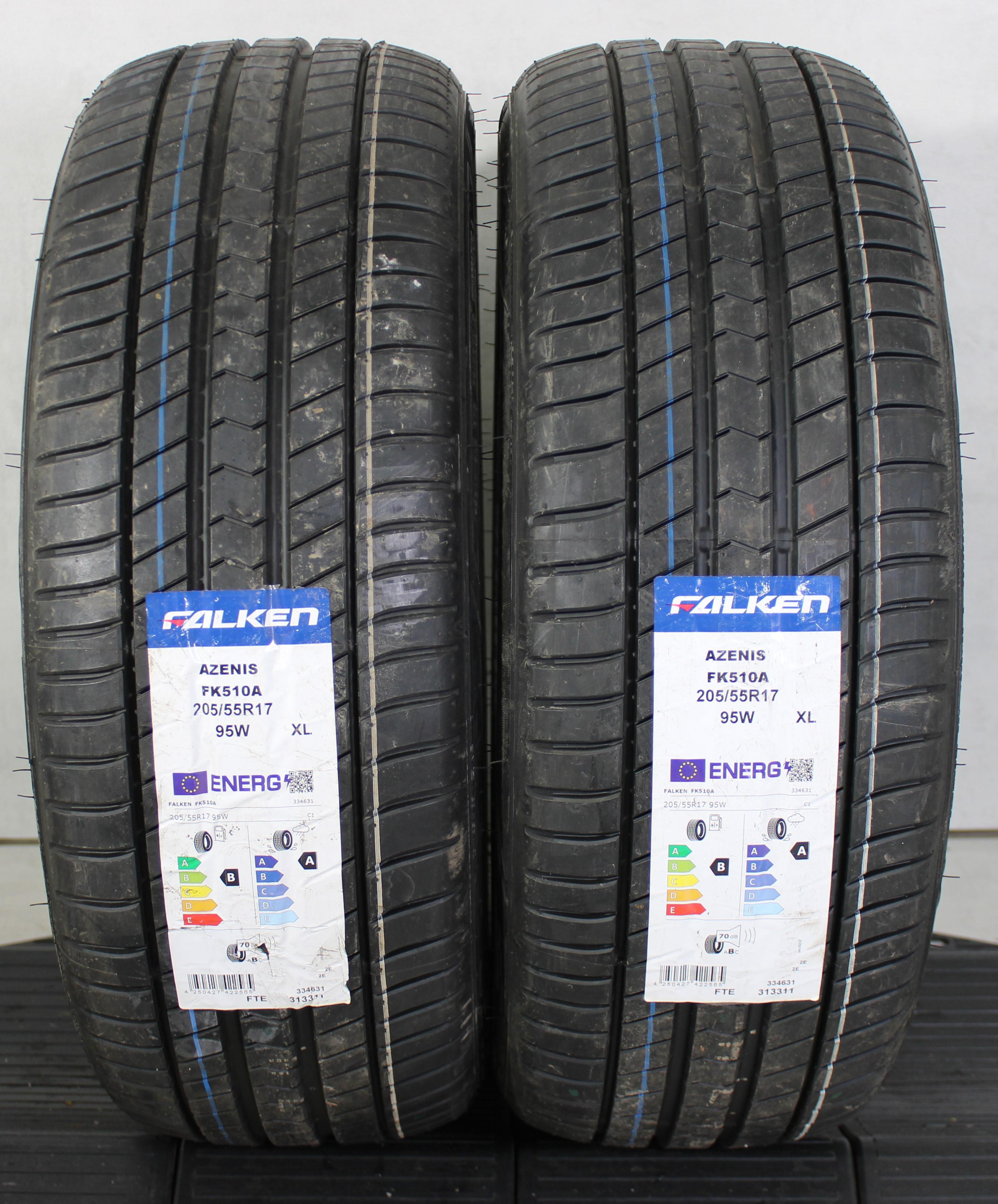 2 x 205/55R17 95W Sommerreifen Falken Azenis FK510A 2022 NEU FREIHAUS