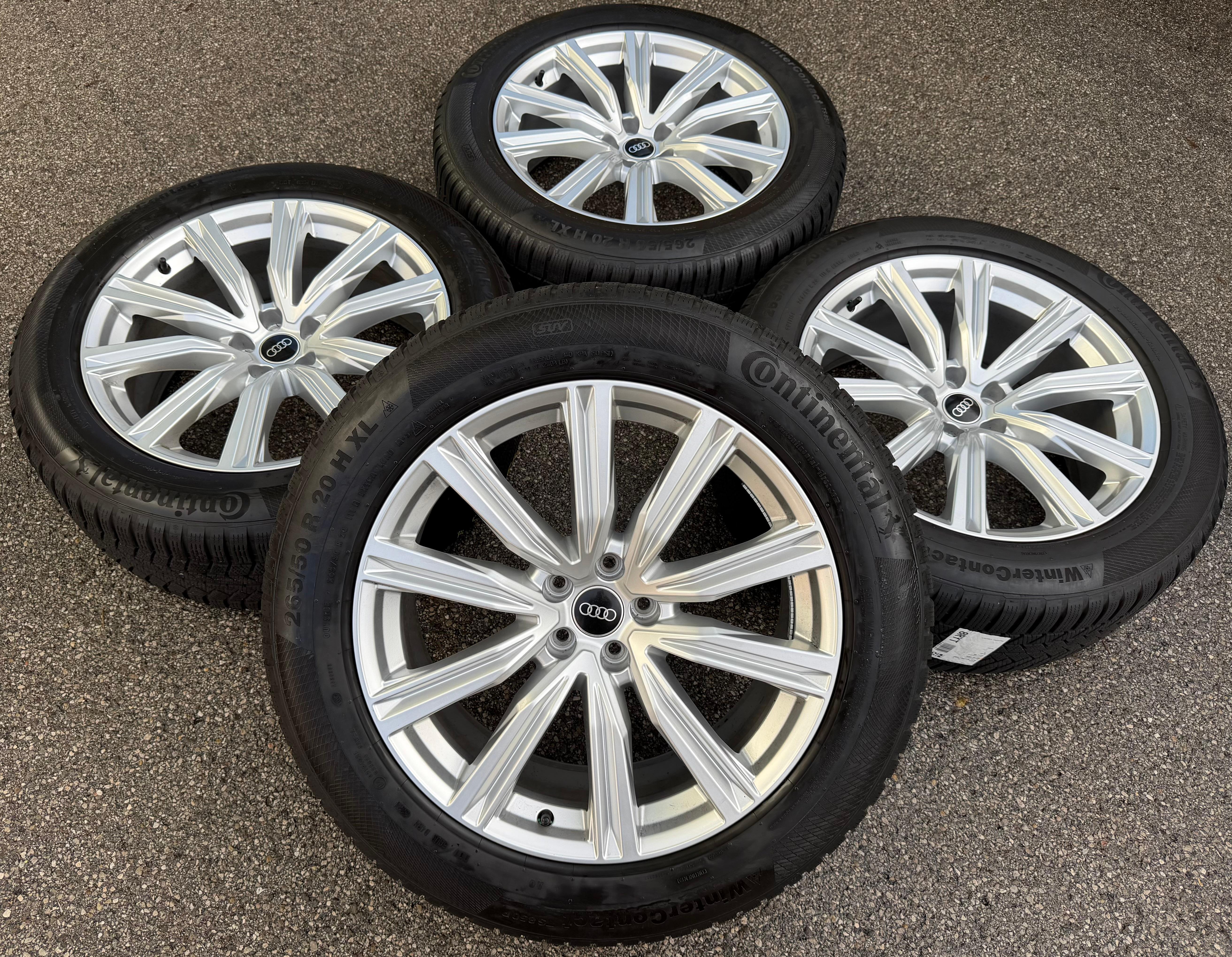 4 Original 20" Alu Winterräder Audi Q8 SQ8 4M8601025DK 265/50R20 111H Continental