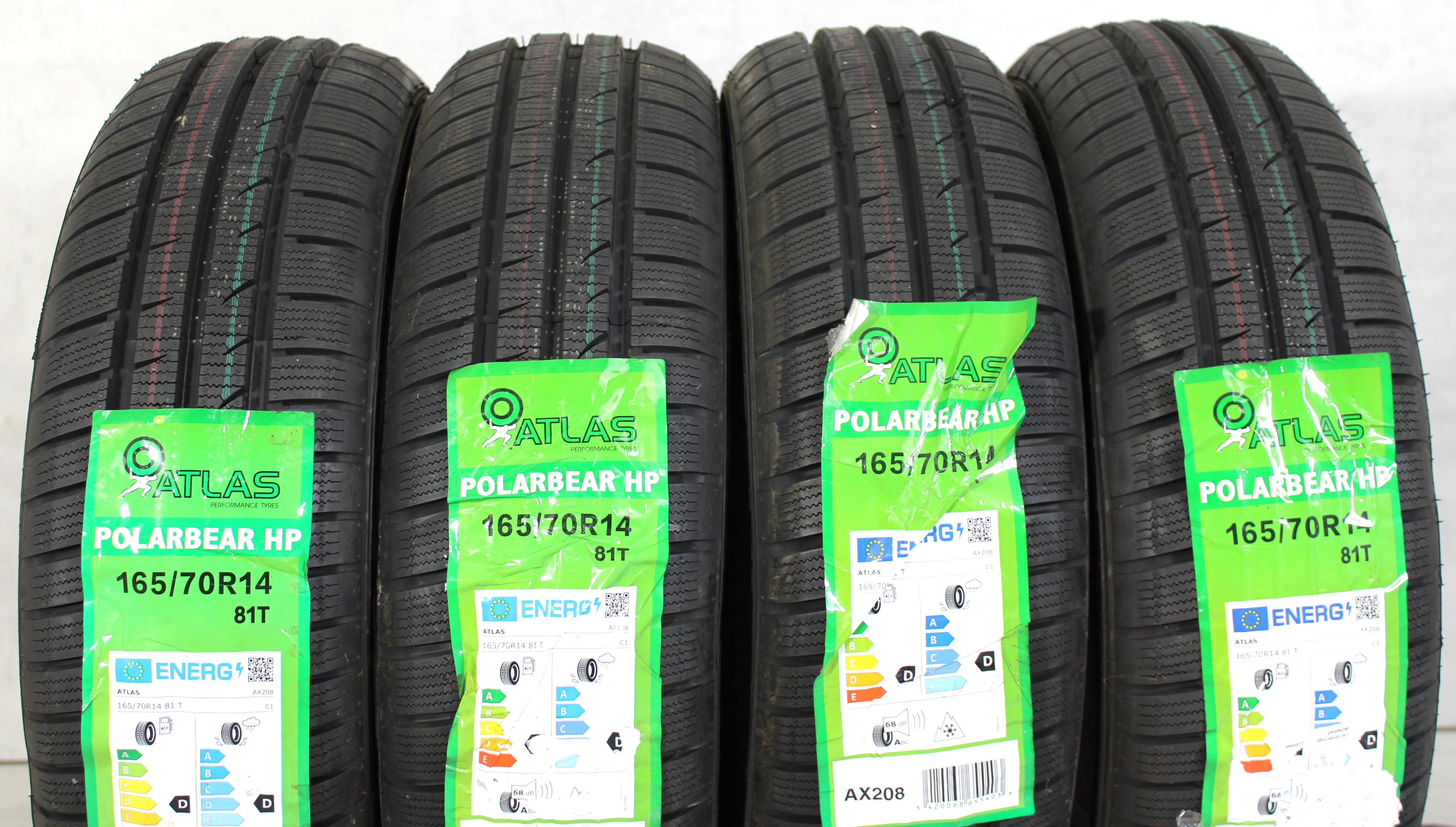 4 x 165/70R14 81T Winterreifen Atlas Polarbear HP  2021