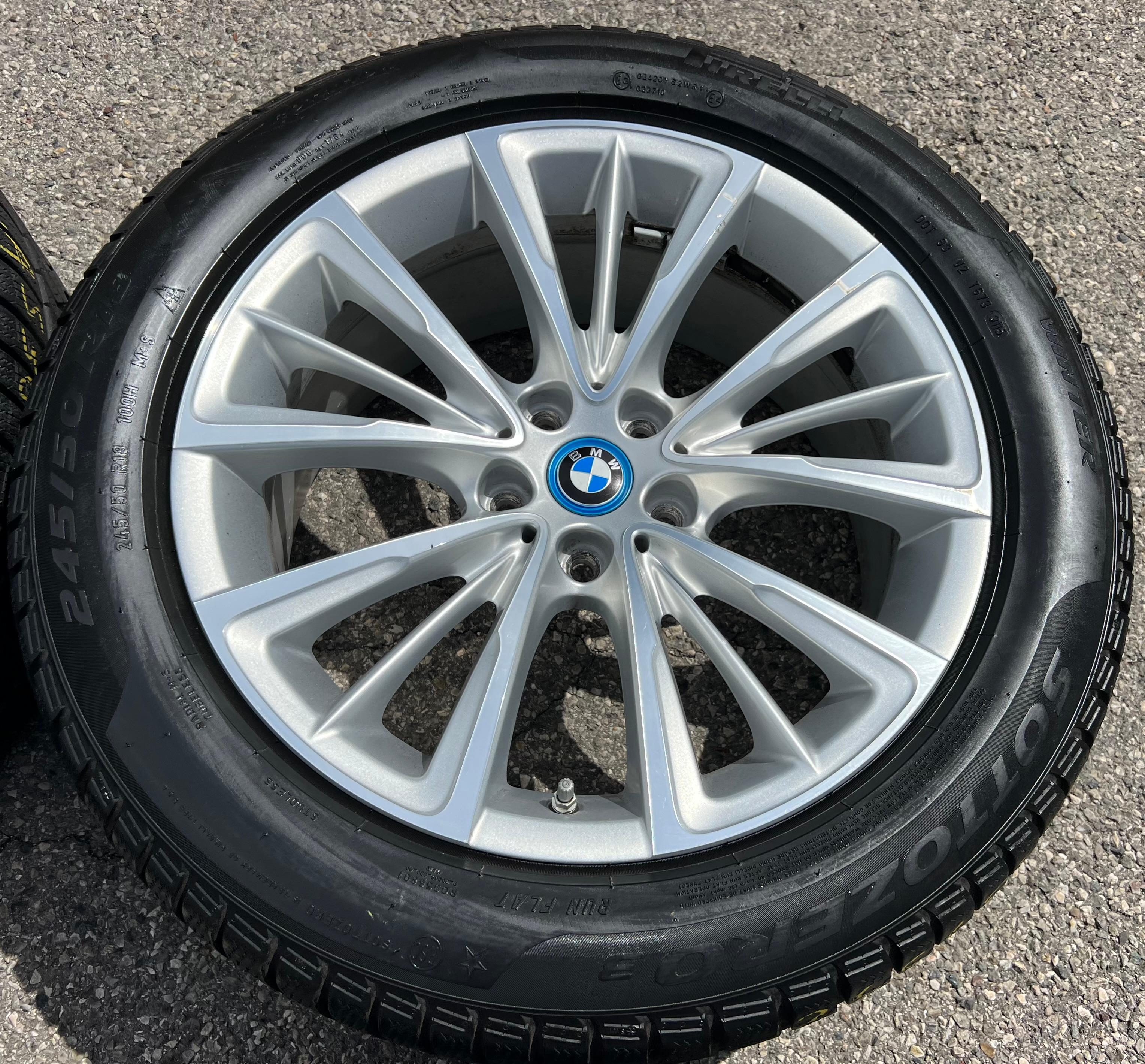 4 LLANTAS DE INVIERNO ORIGINALES DE ALUMINIO 18" BMW SERIE 7 G11 G12 STYLING 643 6867339 ENTREGA GRATUITA