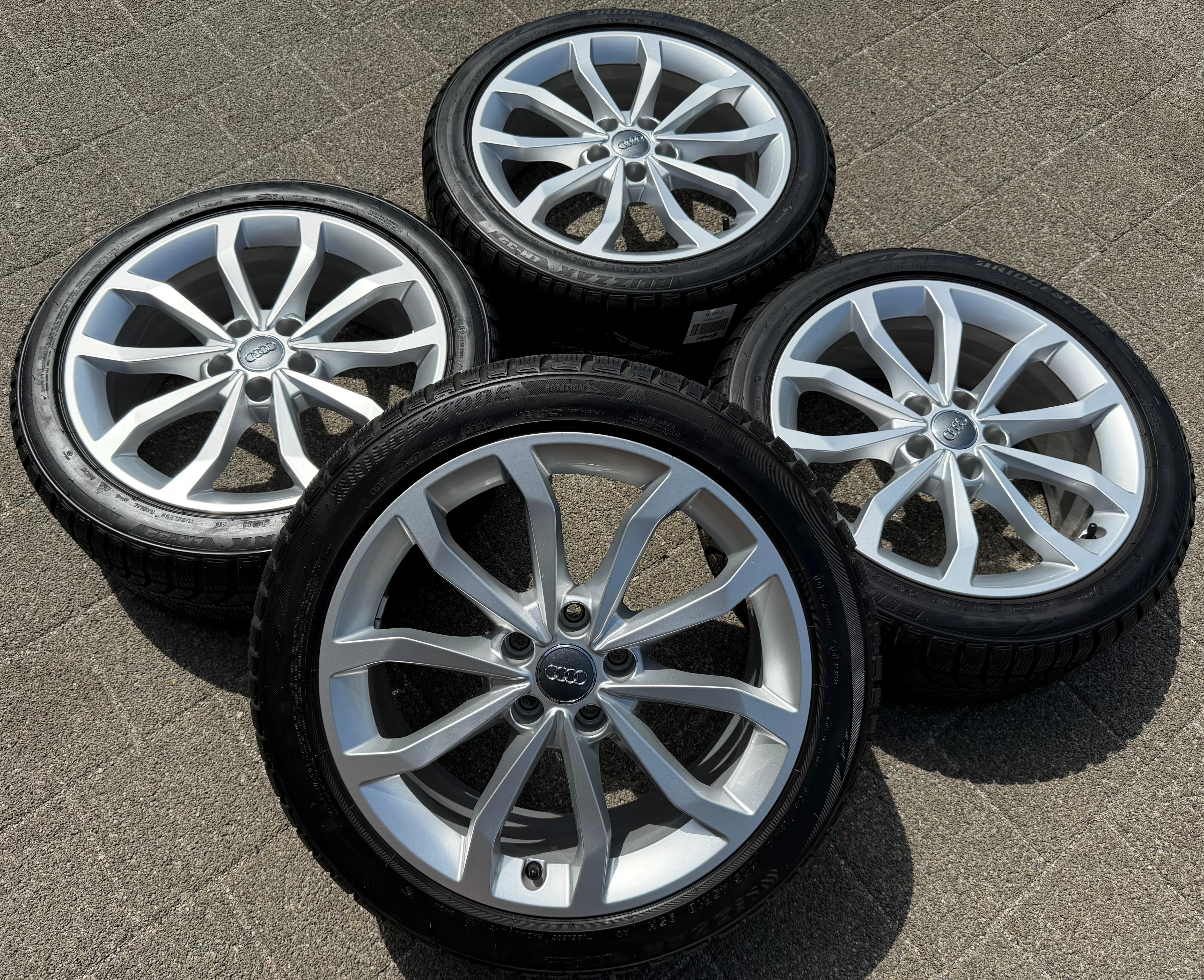 4 Original 18" Alu Winterräder Audi A4 S4 8W 8W0601025ED 225/45R18 95H Bridgestone