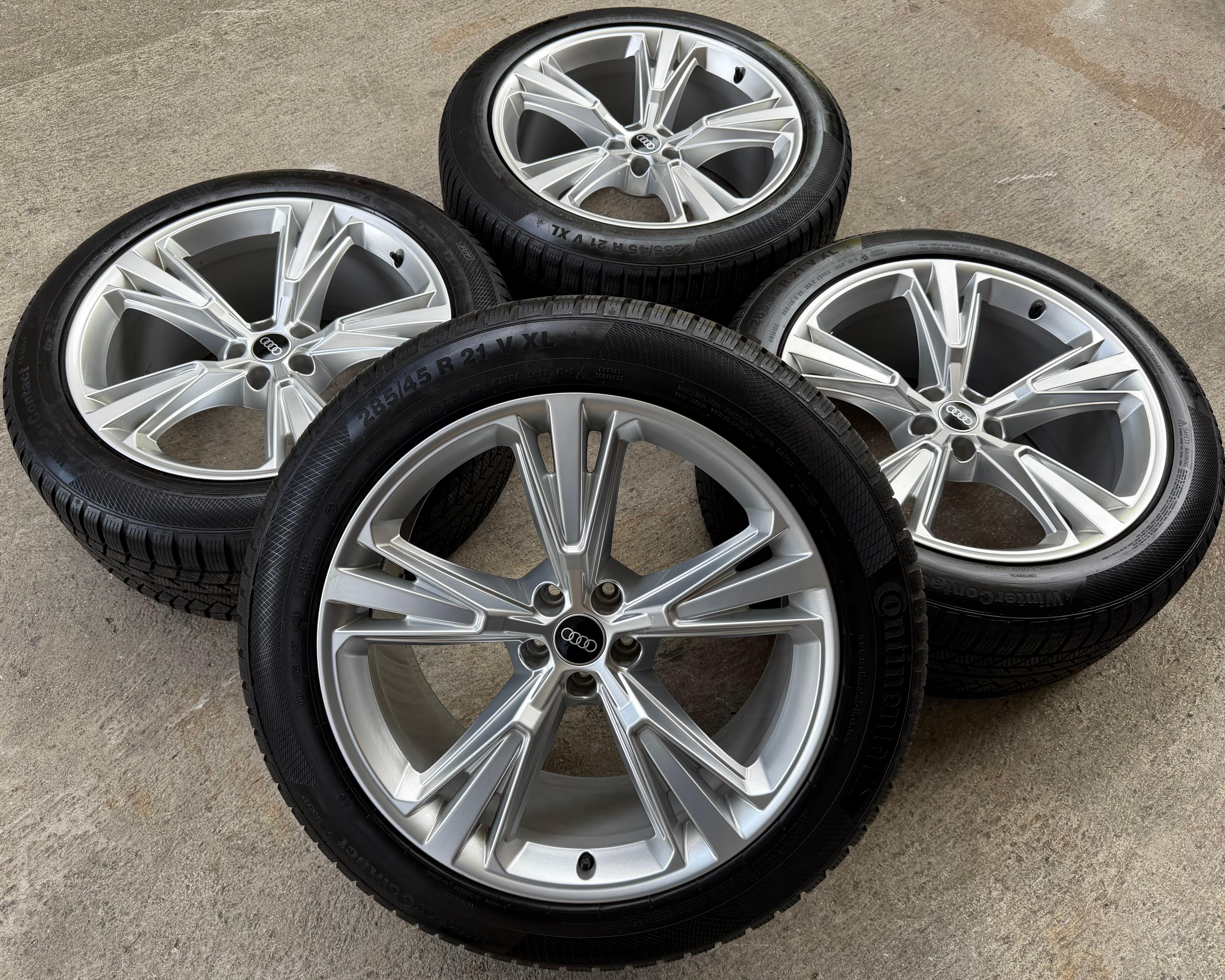 4 Original 21" Alu Winterräder Audi Q8 SQ8 4M 4M8601025H 285/45R21 113V Continental