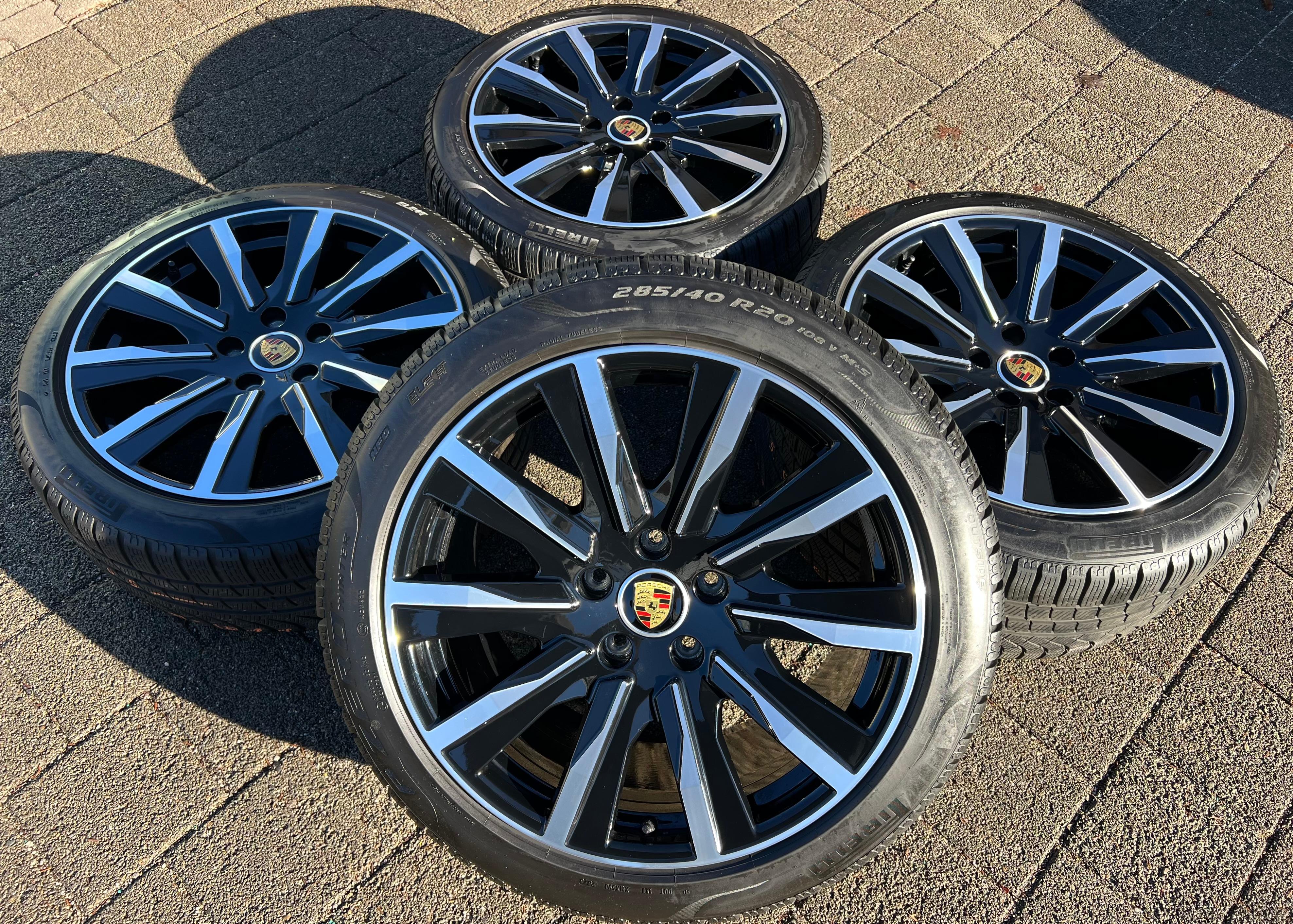 4 ORIGINAL 20" ALU WINTERRÄDER PORSCHE TAYCAN TEQUIPMENT RDKS 2023