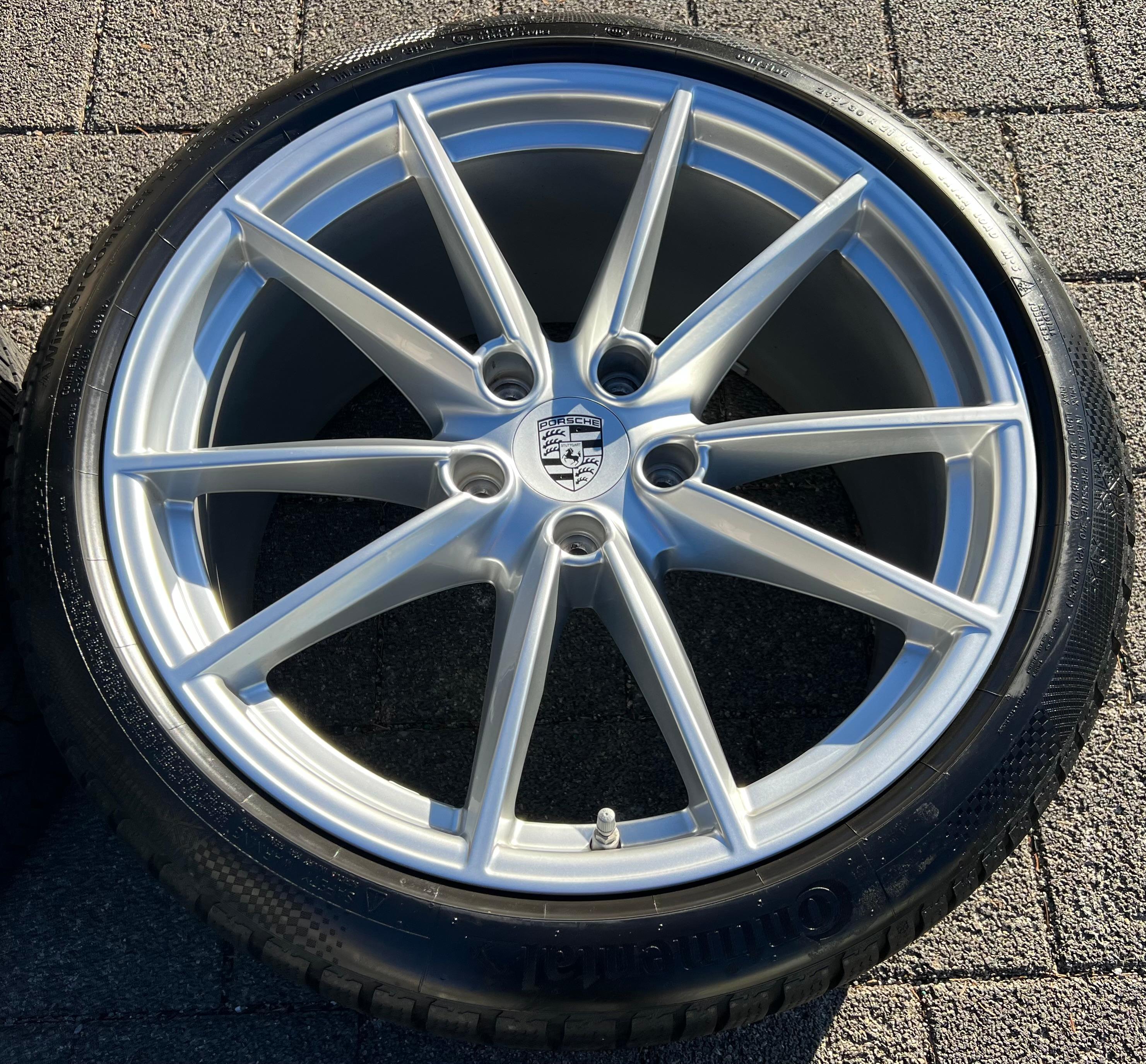 4 ORIGINAL 20" 21" ALU WINTERRÄDER PORSCHE 911 992 992601025C 992601025D CONTI RDKS