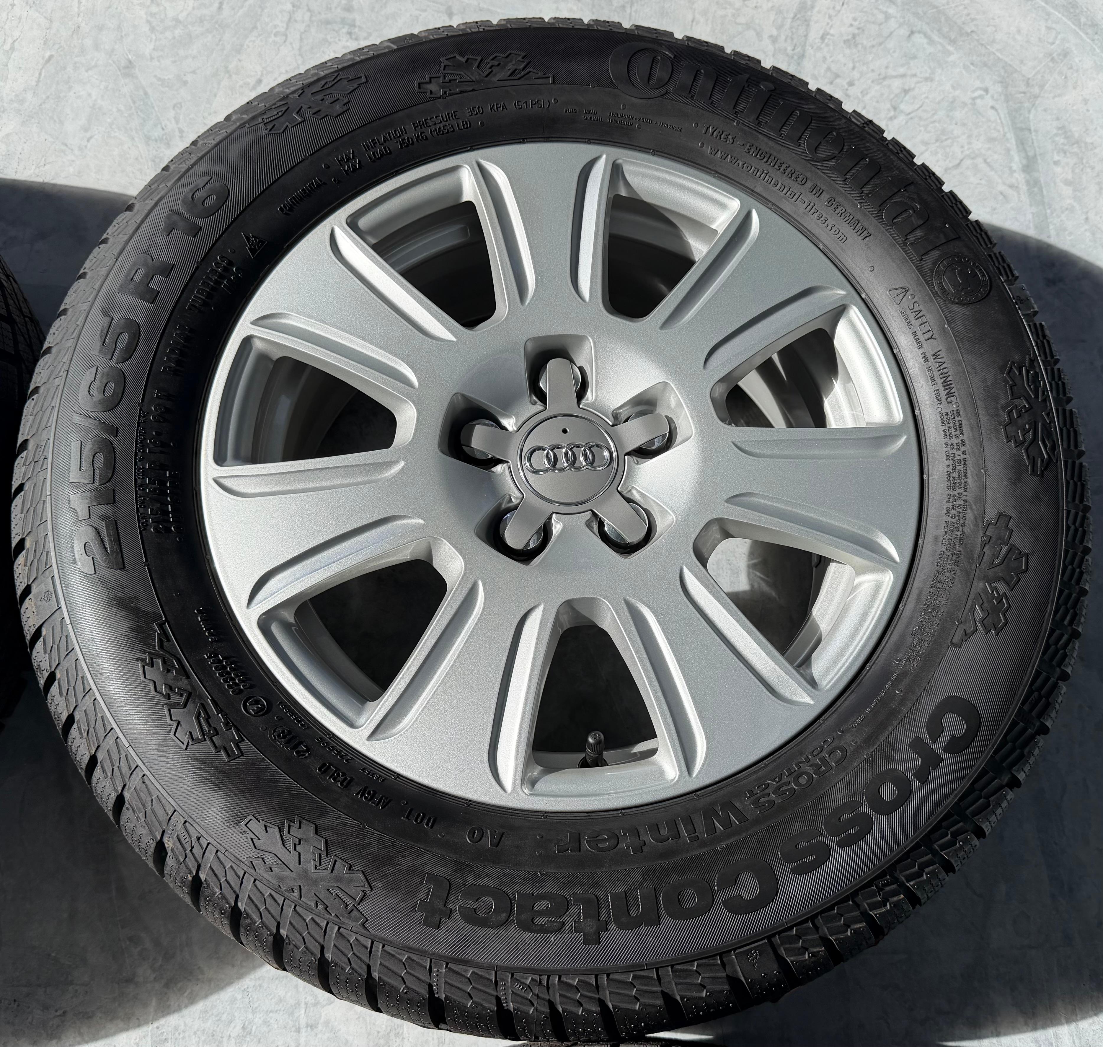 4 Original 16" Alu Winterräder Audi Q3 8U 8U0601025Q 215/65R16 98H Continental