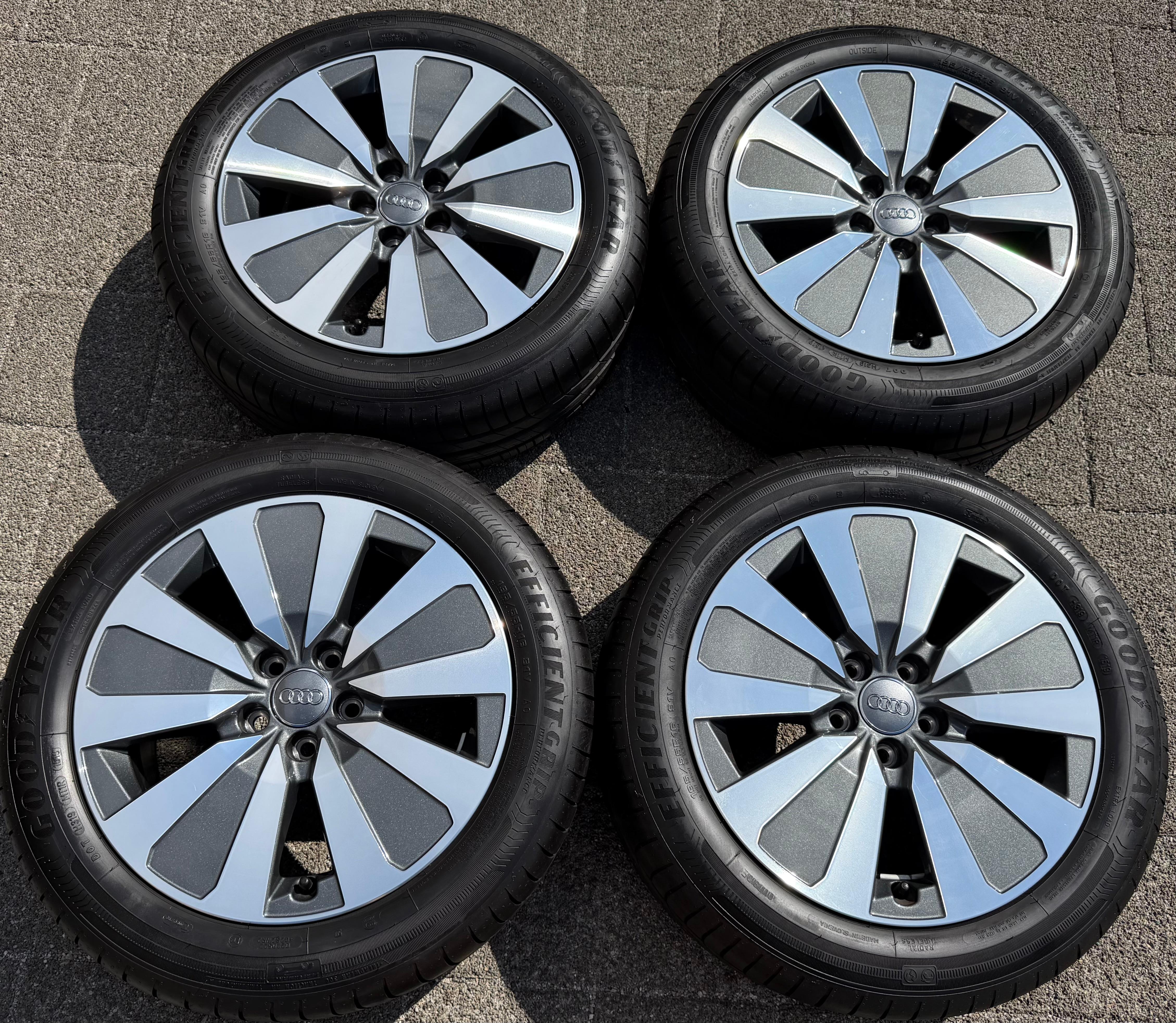 4 Original Alu Sommerräder Audi A1 GB 82A601025D 195/55R16 91V Goodyear