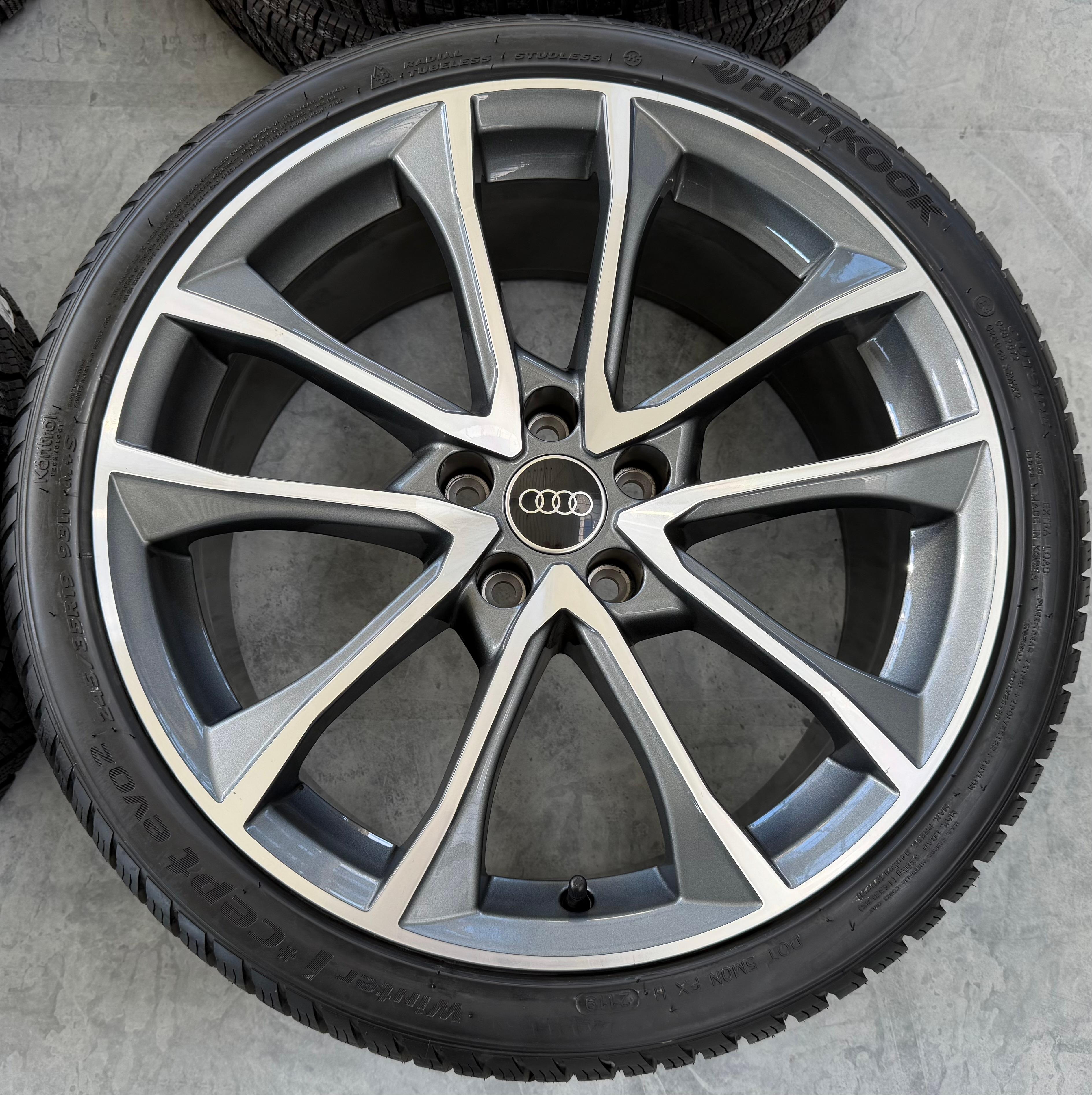 4 Original 19" Alu Winterräder Audi A4 S4 8W B9 8W0601025BF 245/35R19 93W Hankook