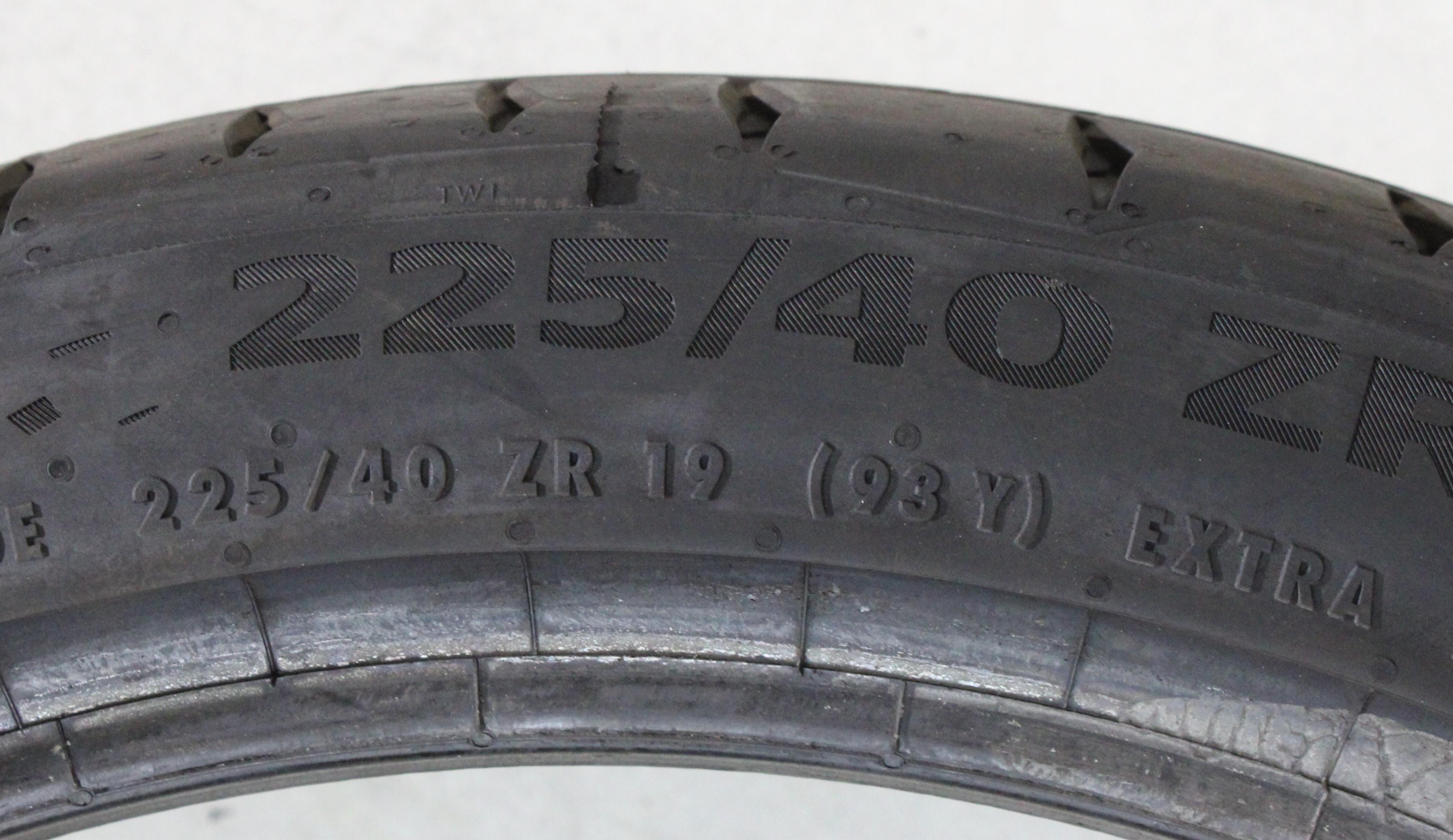 1 x 225/40R19 93Y Sommerreifen Continental Sport Contact 7 6mm 2024 XL