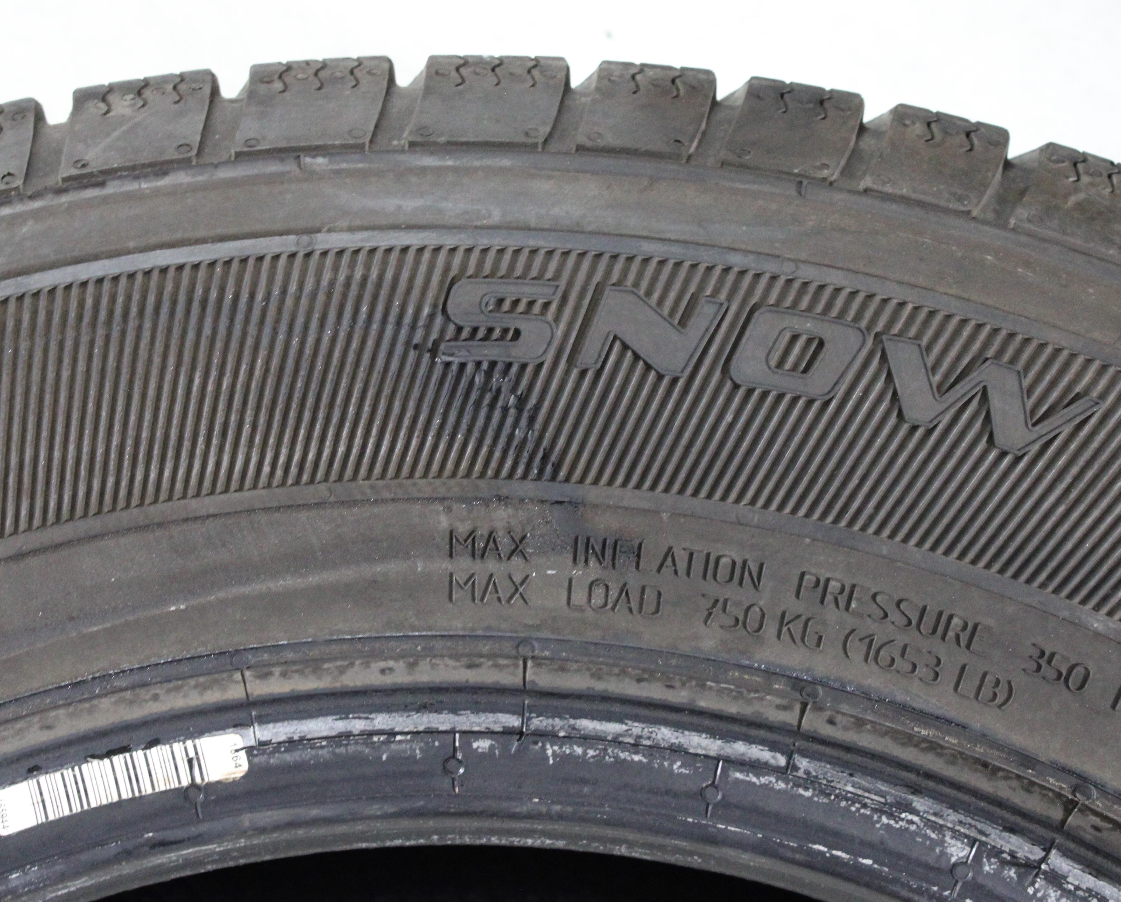 4 x 215/65R16 98H Winterreifen General Snow Grabber 2x5,5-6mm/2x7-7,5mm 2016