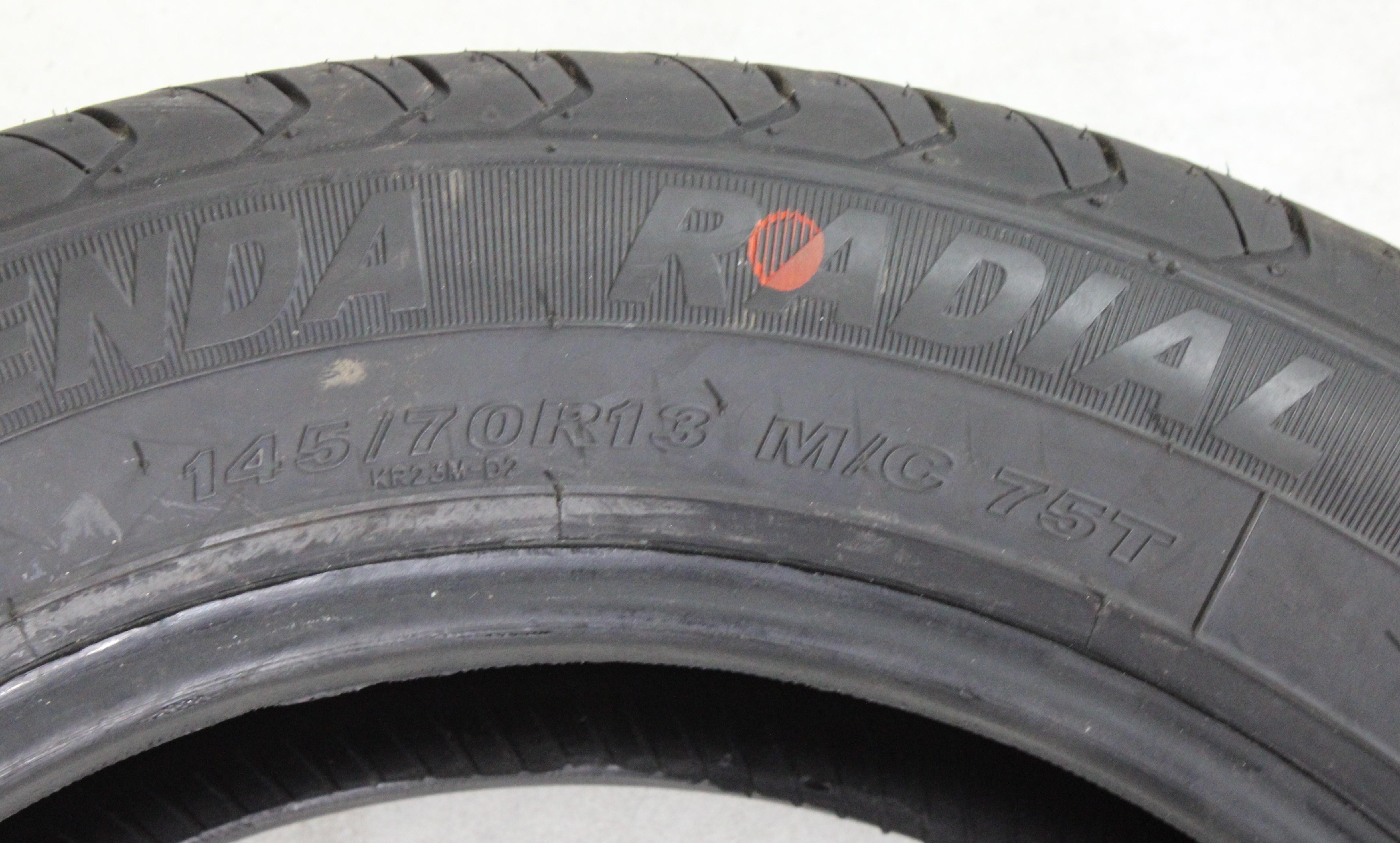 4 x 145/70R13 75T Sommerreifen Kenda Komet Plus KR23 Volles Profil 2025