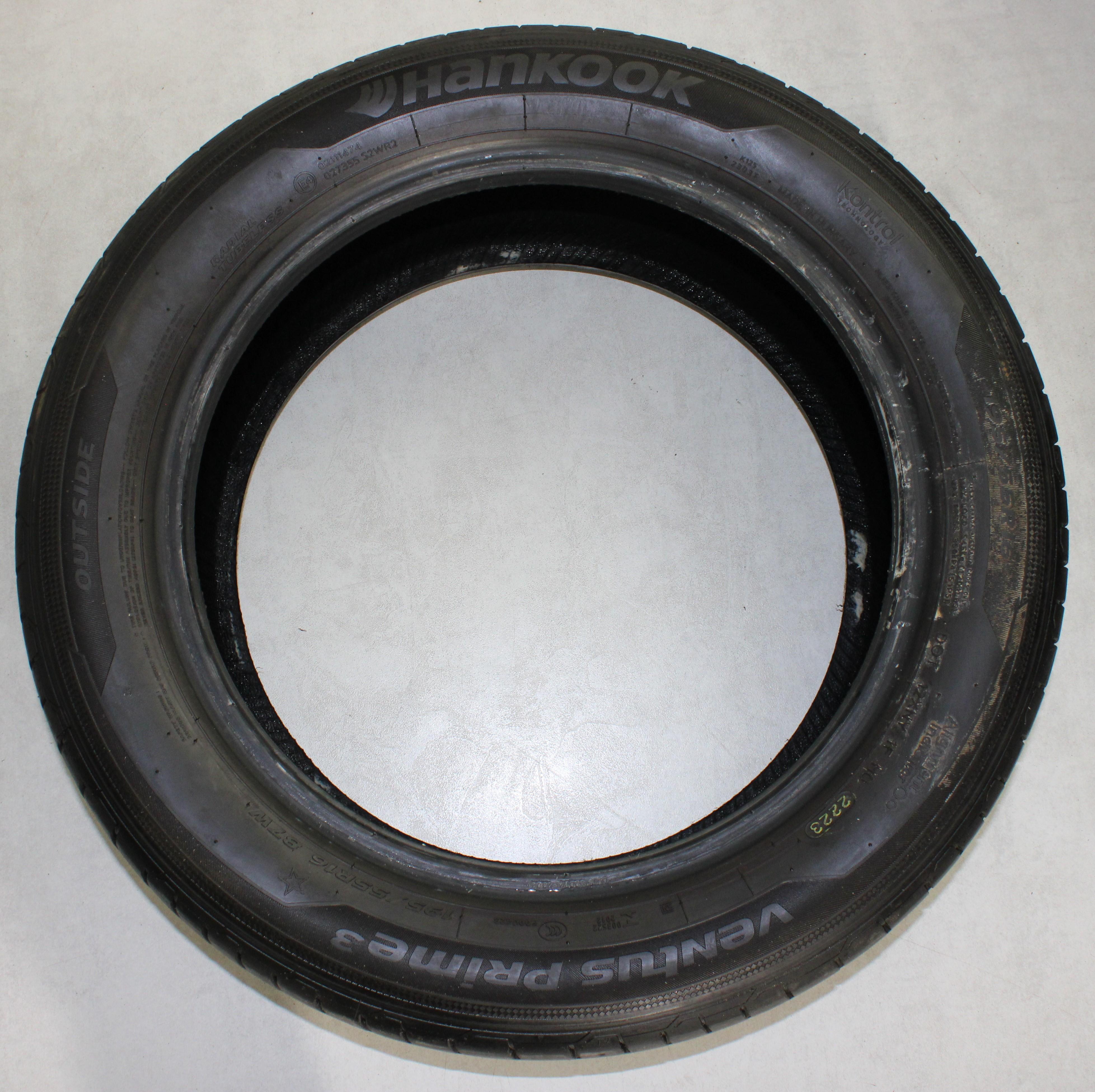 2 x 195/55R16 87W Sommerreifen Hankook Ventus Prime 3 * 5,5-6mm 2023