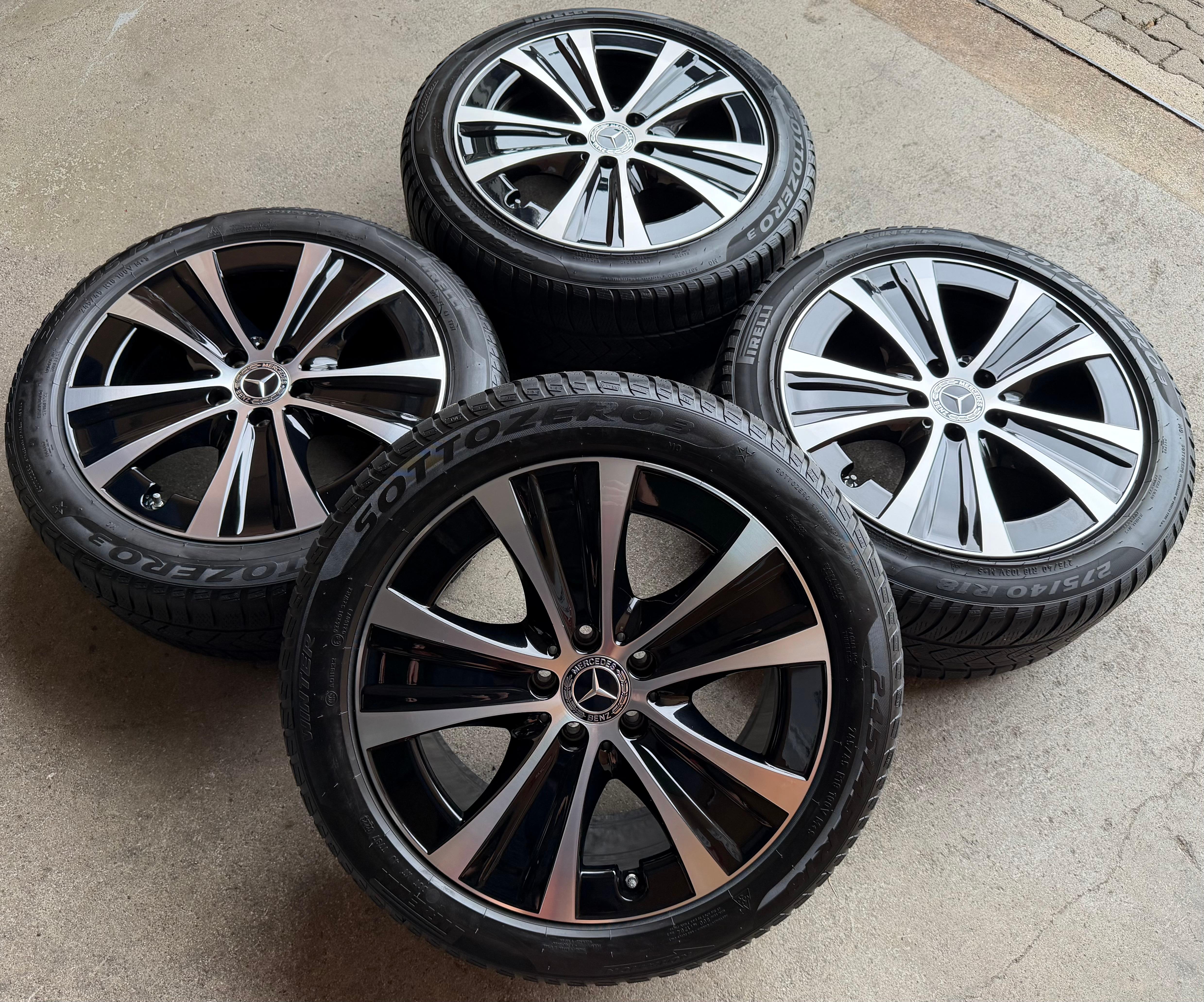 4 jantes alu d'origine 18 pouces pour Mercedes Classe E W213, 8x18 ET43 et 9x19 ET52,5, livraison gratuite