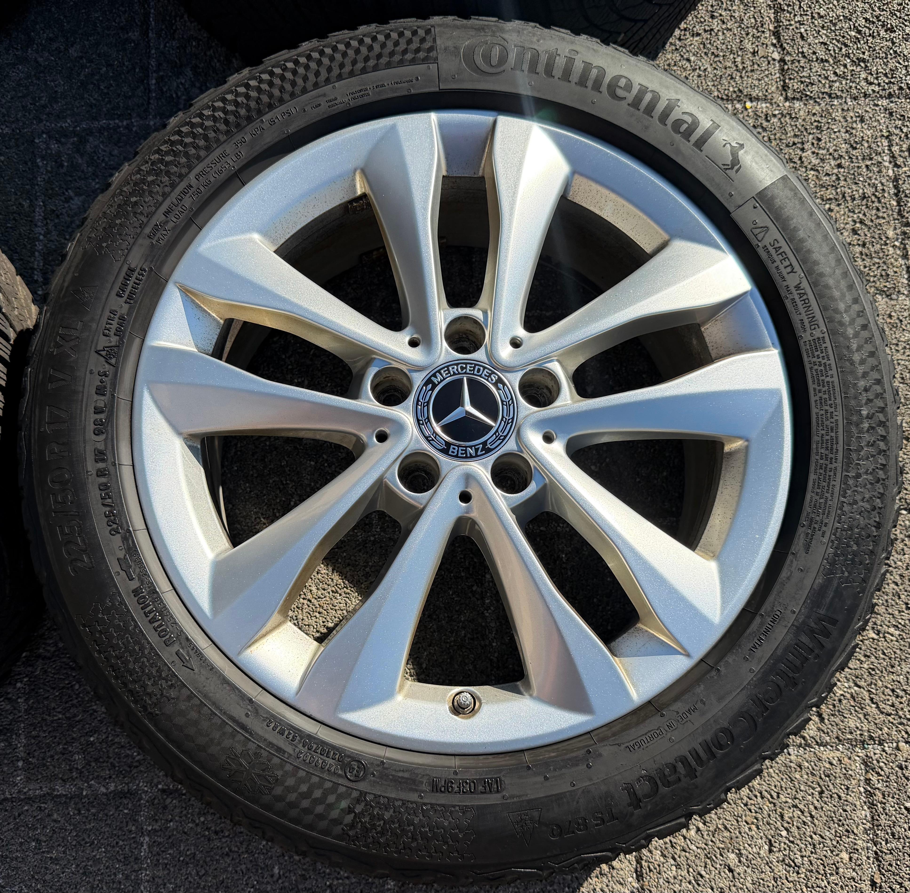 4 Original 17" Alu Winterräder Mercedes C-Klasse W205 A2054018000 225/50R17 98V