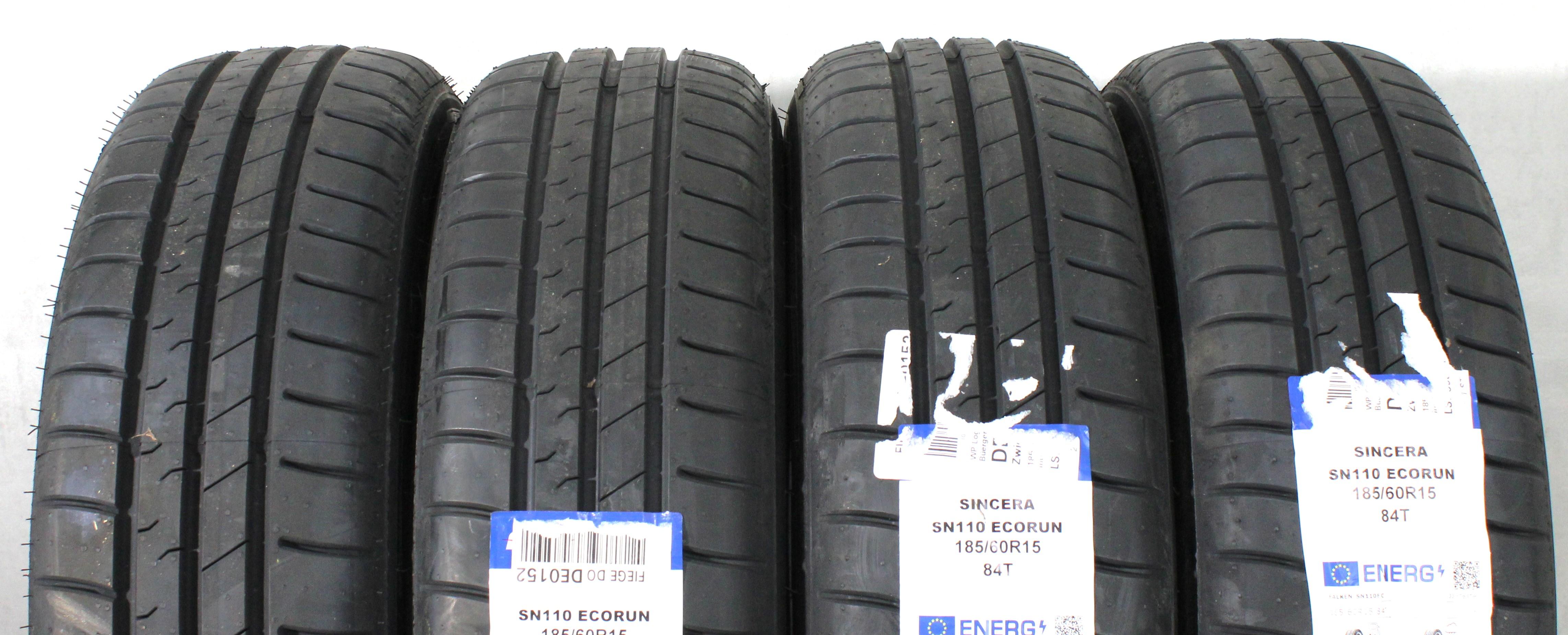 4 x 185/60R15 84T Sommerreifen Falken Sincera SN110 Ecorun 2023 NEU