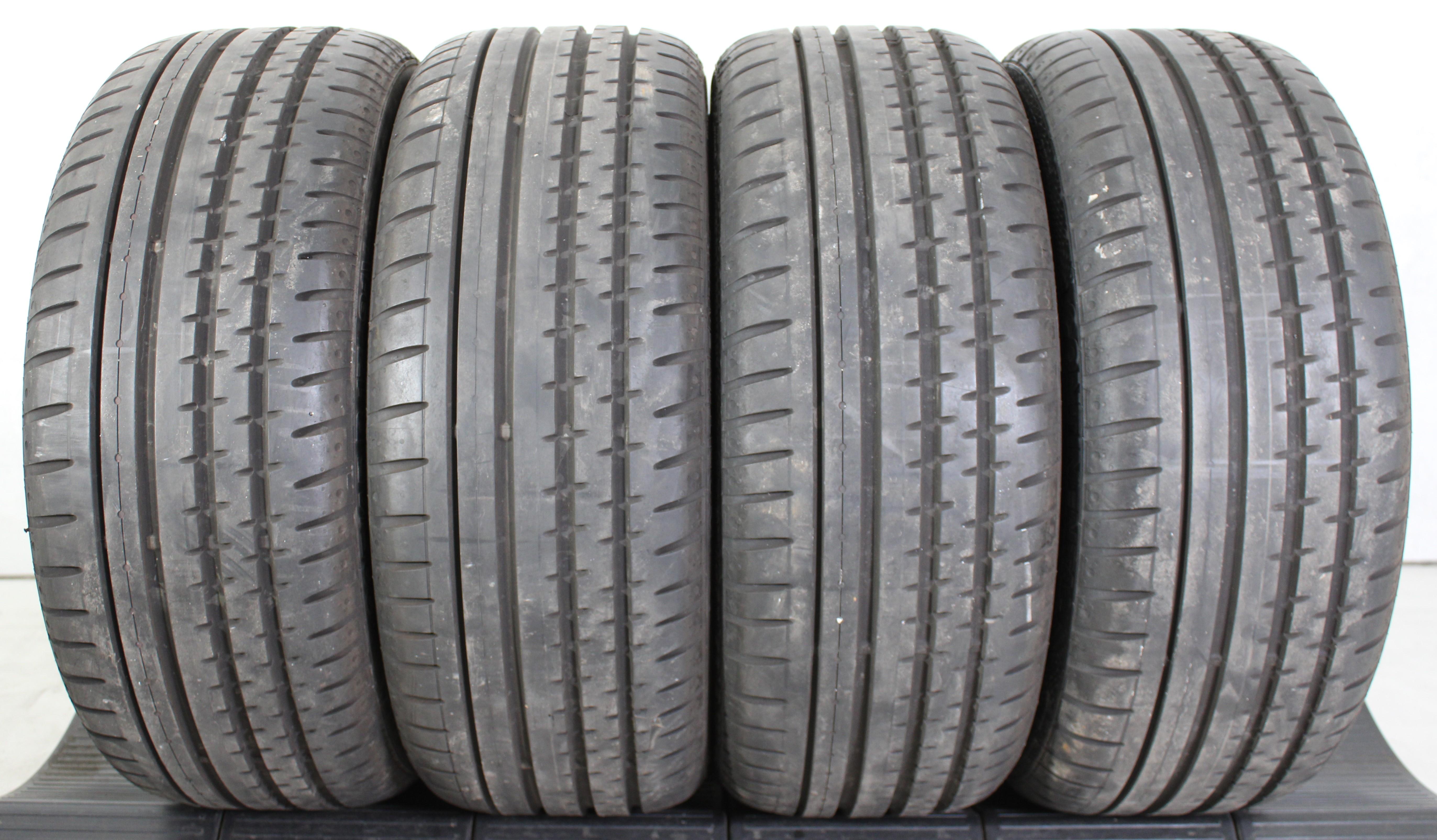 4 x 225/45R17 91V neumáticos de verano Continental Sport Contact 2 SSR Runflat 3x6-6,5mm/1x7mm 2017 *