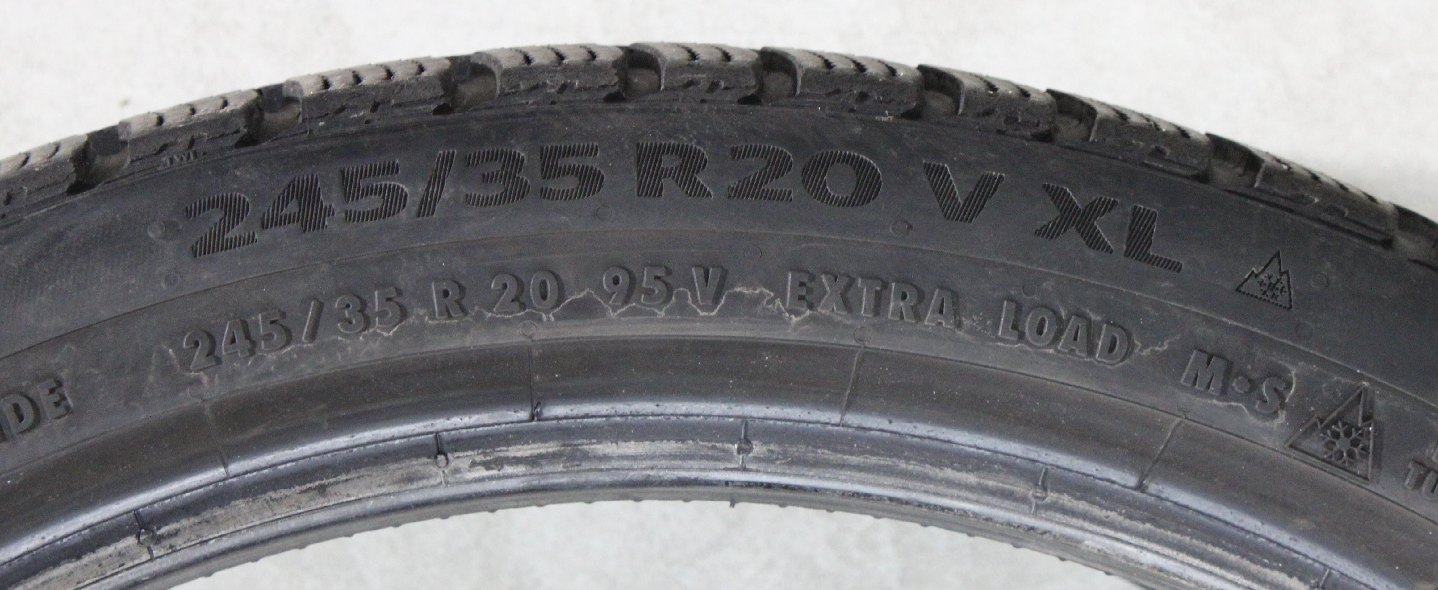 2 x 245/35R20 95V Winterreifen Continental Winter Contact TS860S NA0 6-6,5mm 2020 XL