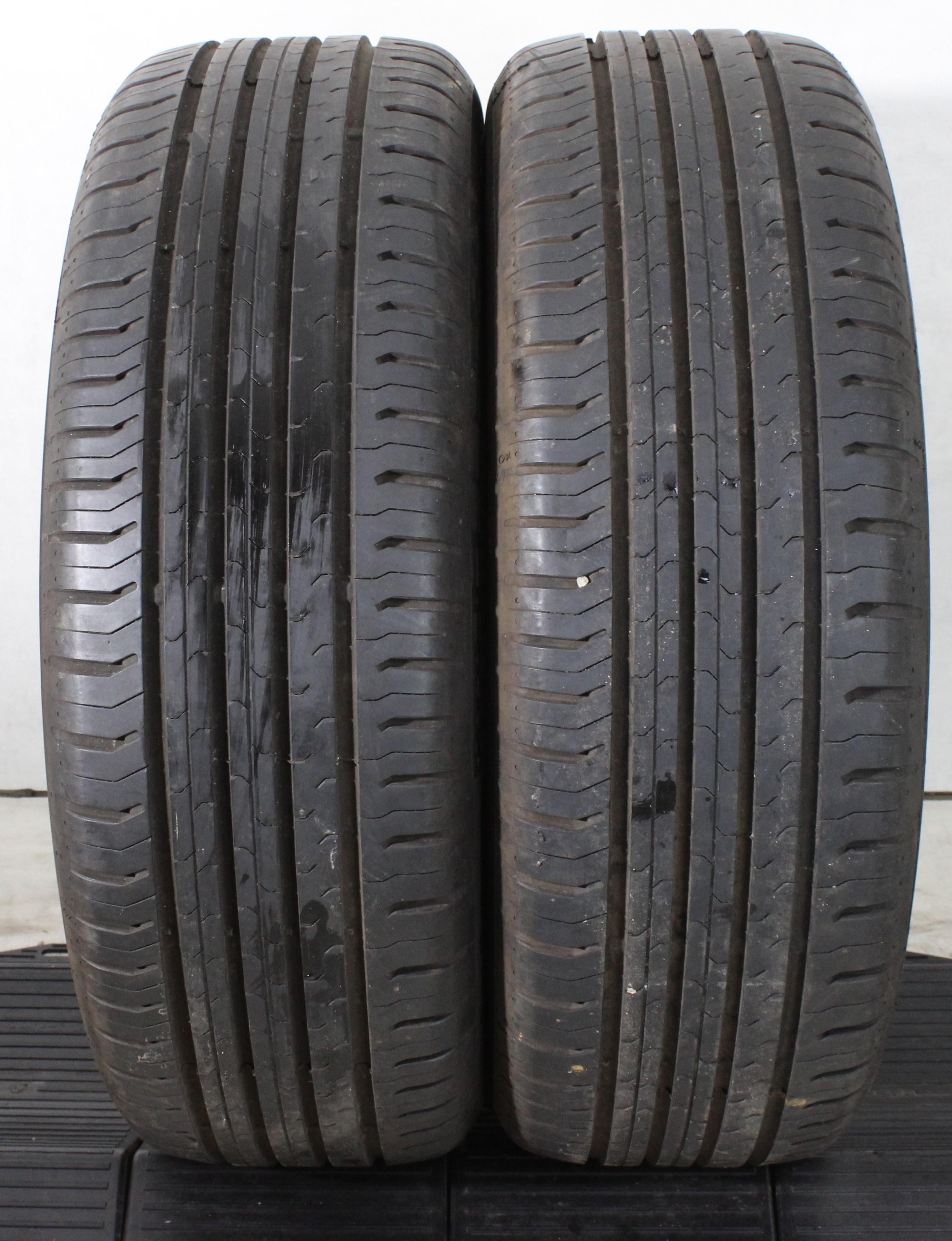 4 x 215/60R17 96H Sommerreifen Continental Eco Contact 5 2x 6,5-7mm und 2x 6mm 2014