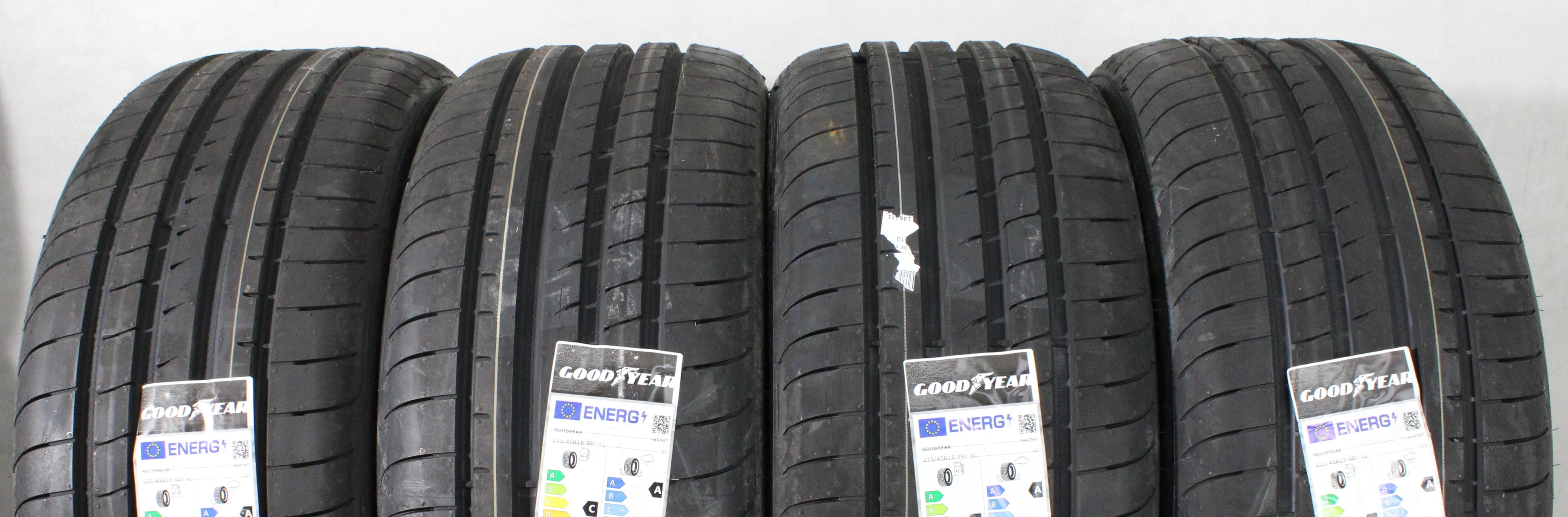 4 neumáticos de verano Goodyear Eagle F1 Asymmetric 5 2022 XL, 235/45R18 98Y, NUEVOS