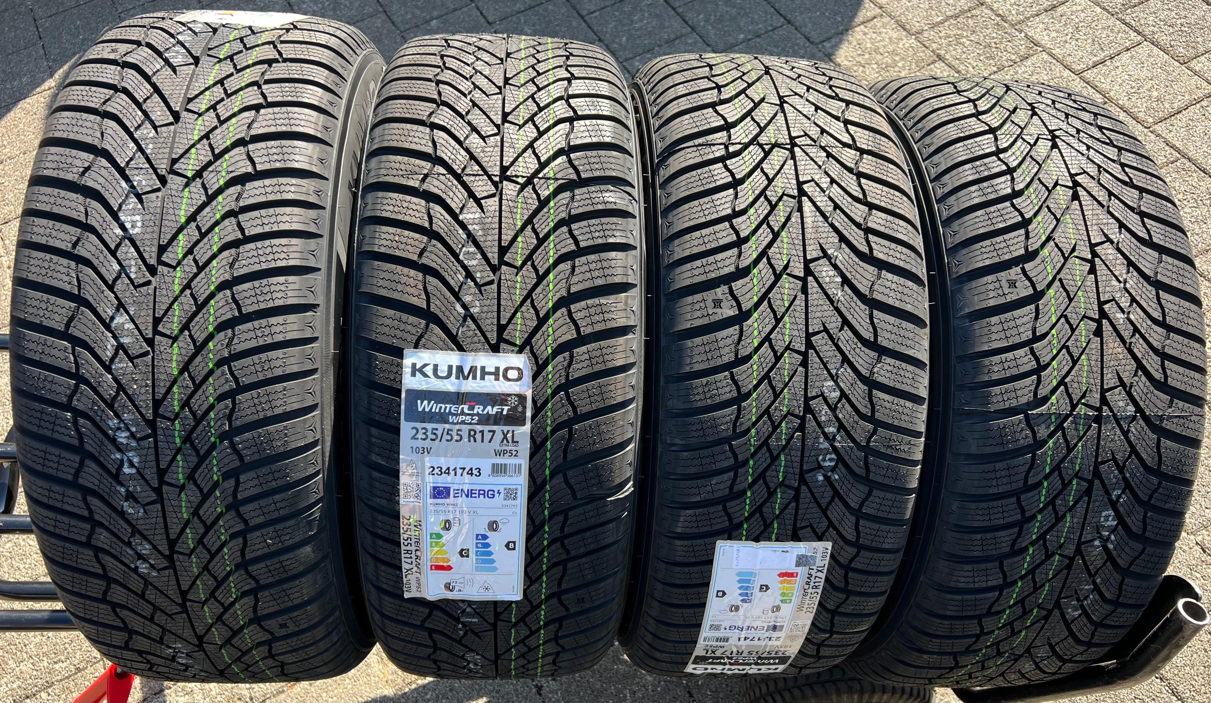 4 x 235/55R17 103V Winterreifen Kumho Wintercraft WP52 2024 NEU