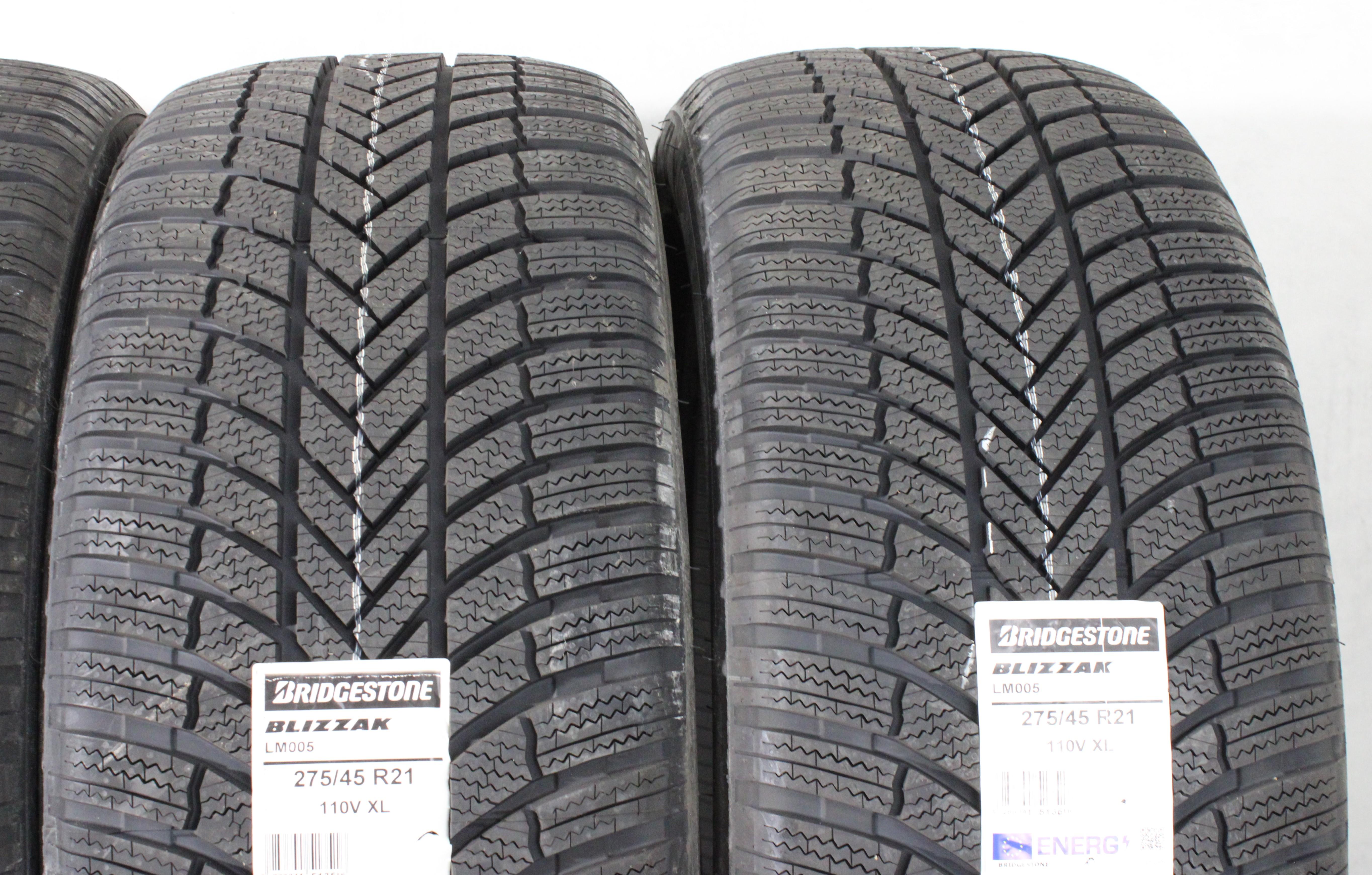 4 x 275/45R21 110V pneus hiver Bridgestone Blizzak LM005 2022 NEU