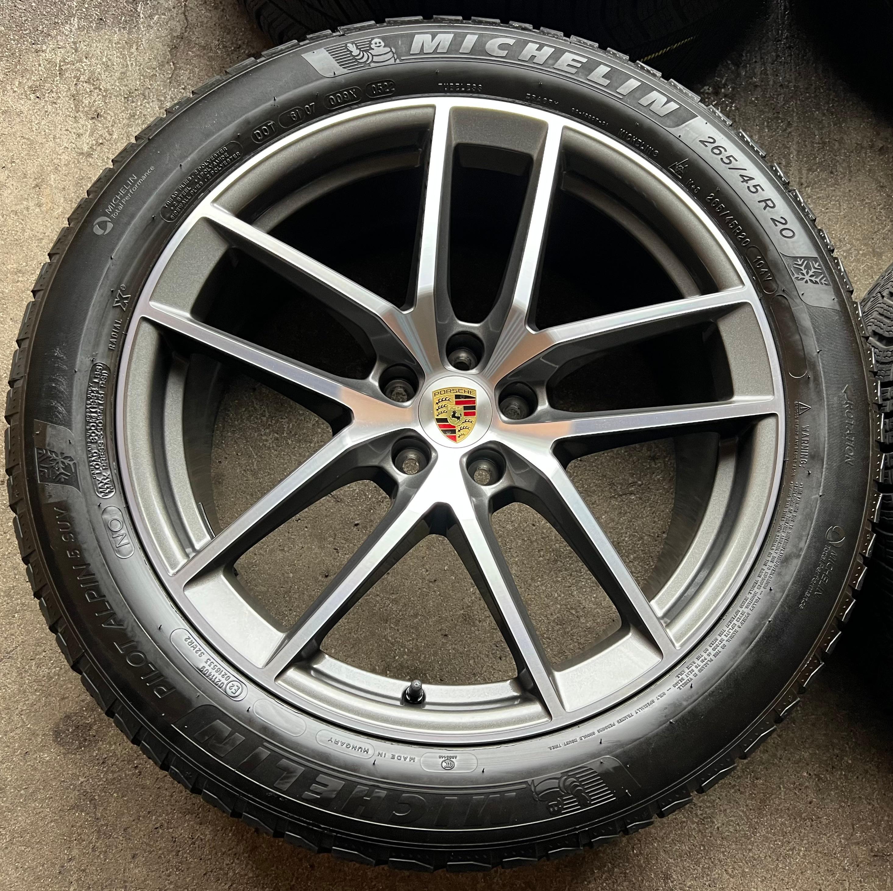 4 ORIGINAL 20" ALU WINTERRÄDER PORSCHE MACAN 265/45R20 104V 295/40R20 106V RDKS