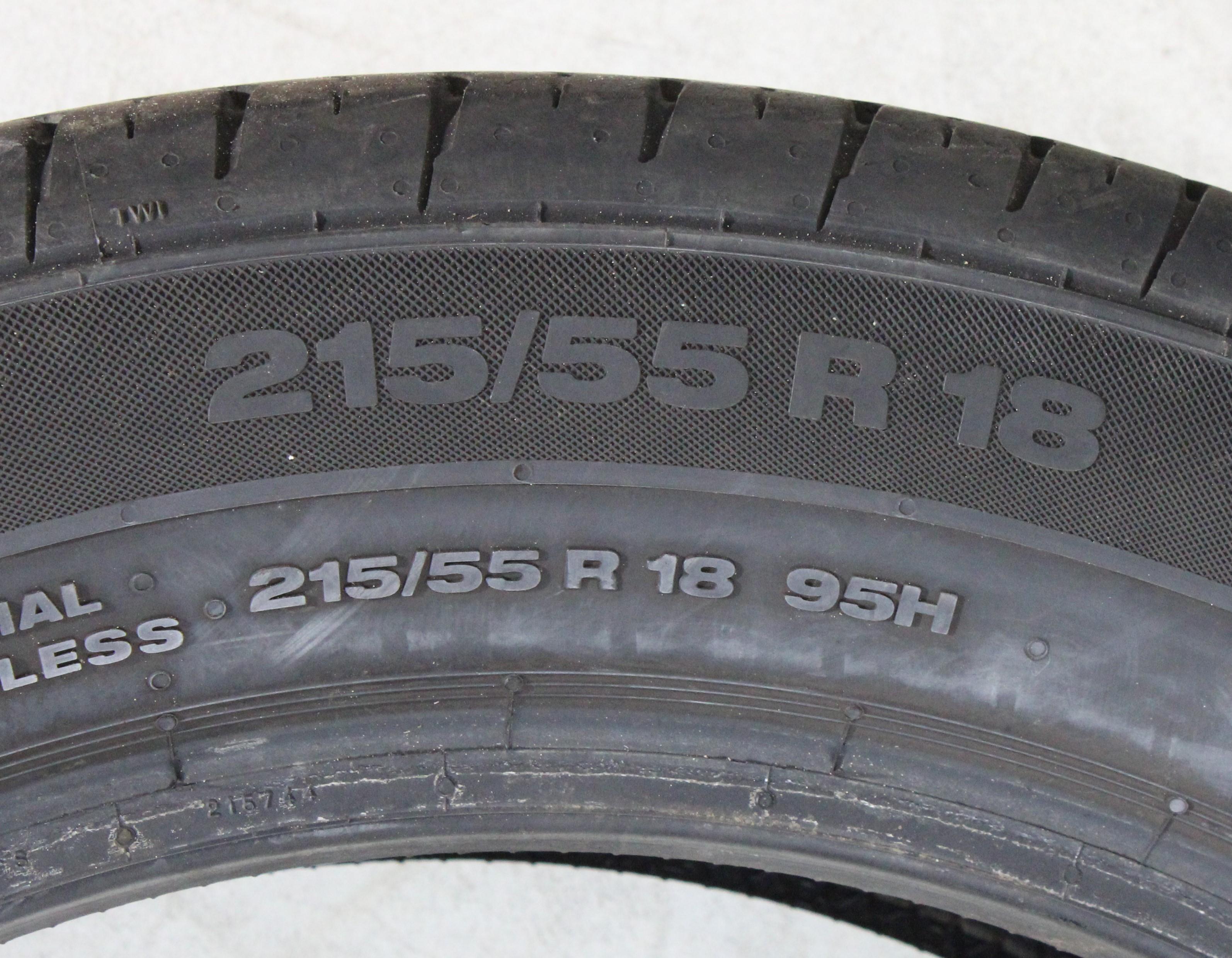 2 x 215/55R18 95H Sommerreifen Continental Premium Contact 2 5,5-6mm 2015