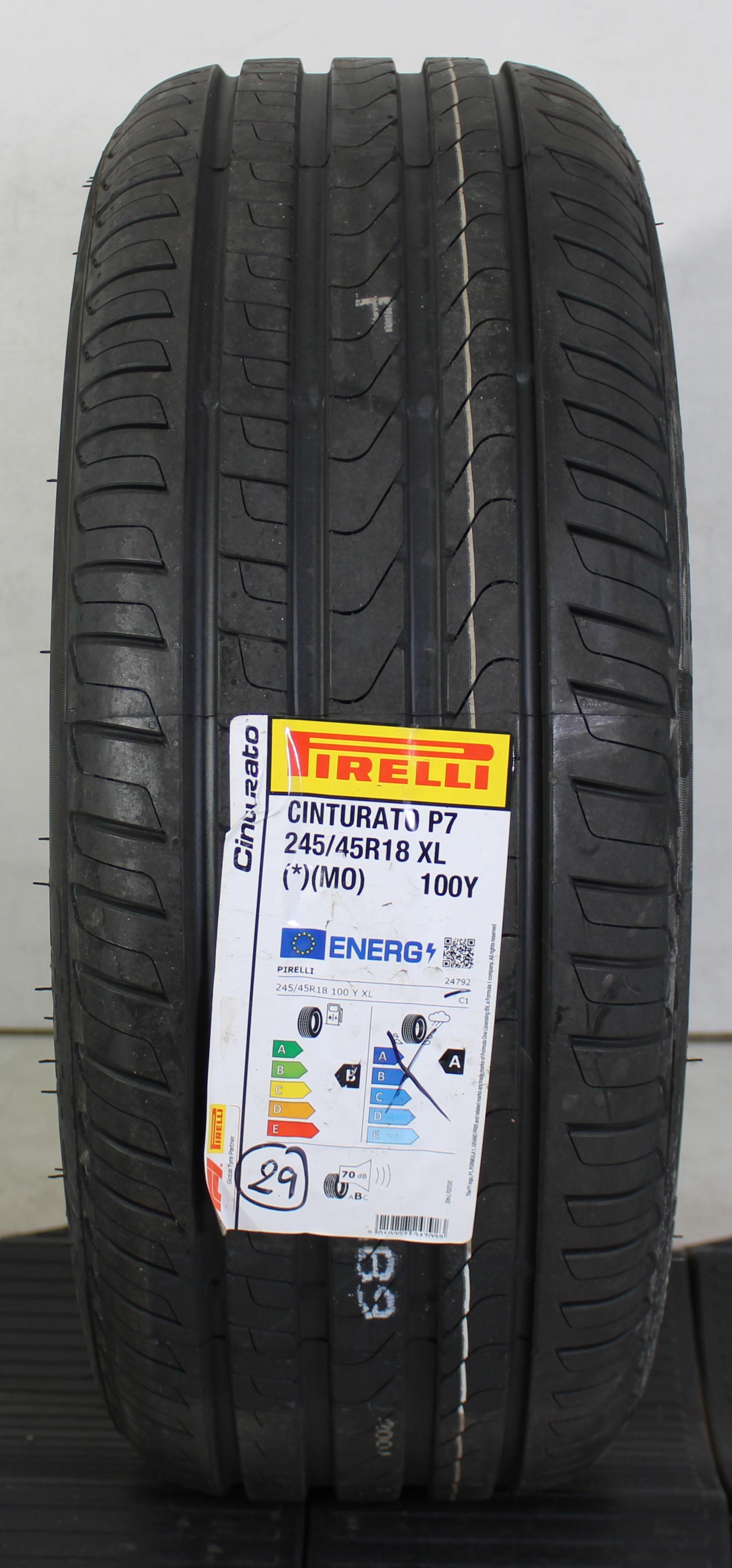 1 x 245/45R18 100Y neumático de verano Pirelli Cinturato P7 MO 2023 * NUEVO entrega gratuita
