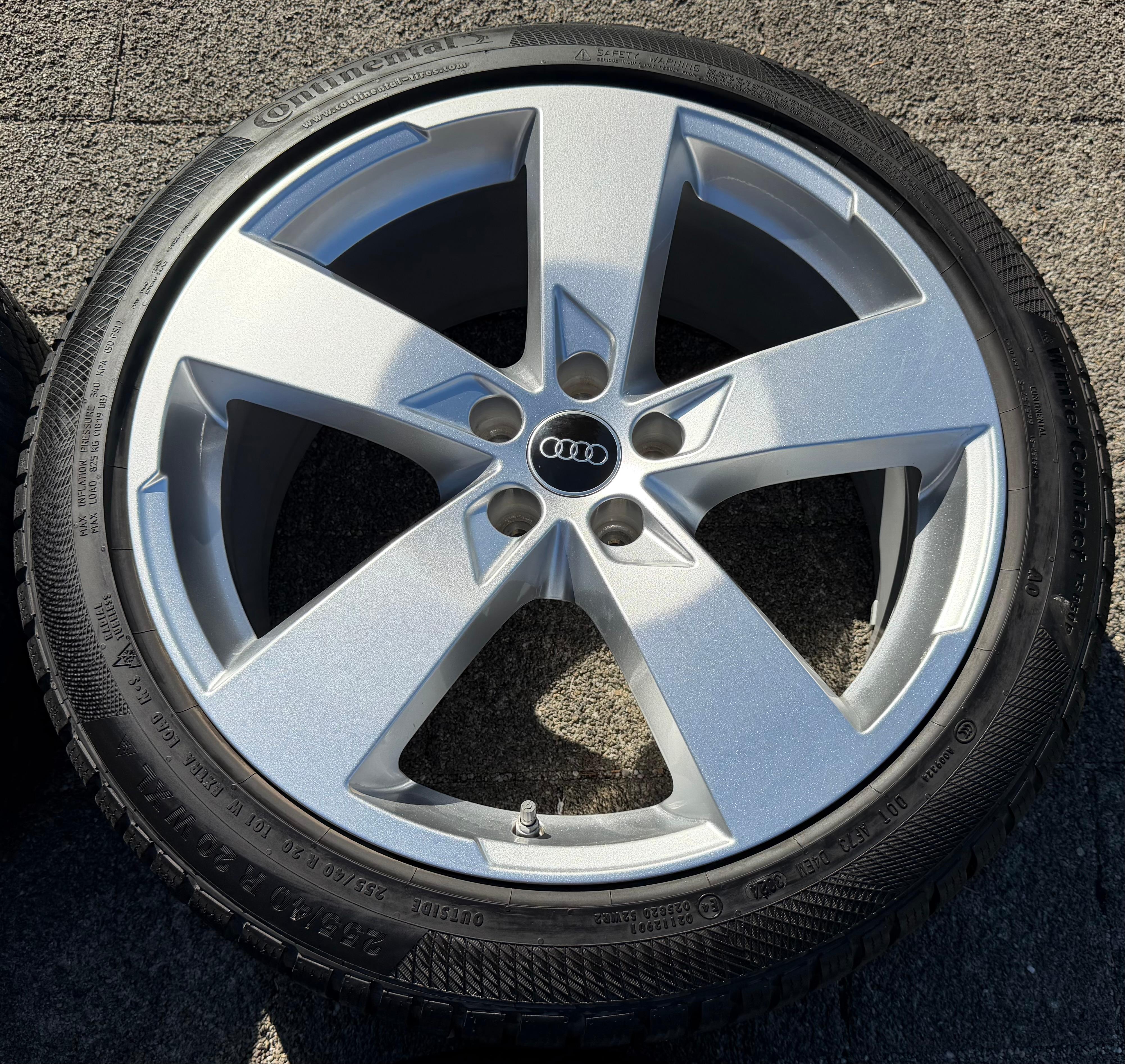 4 Original 20" Alu Winterräder Audi A6 S6 C8 F2 4K0601025K 2022 255/40R20 101W Continental
