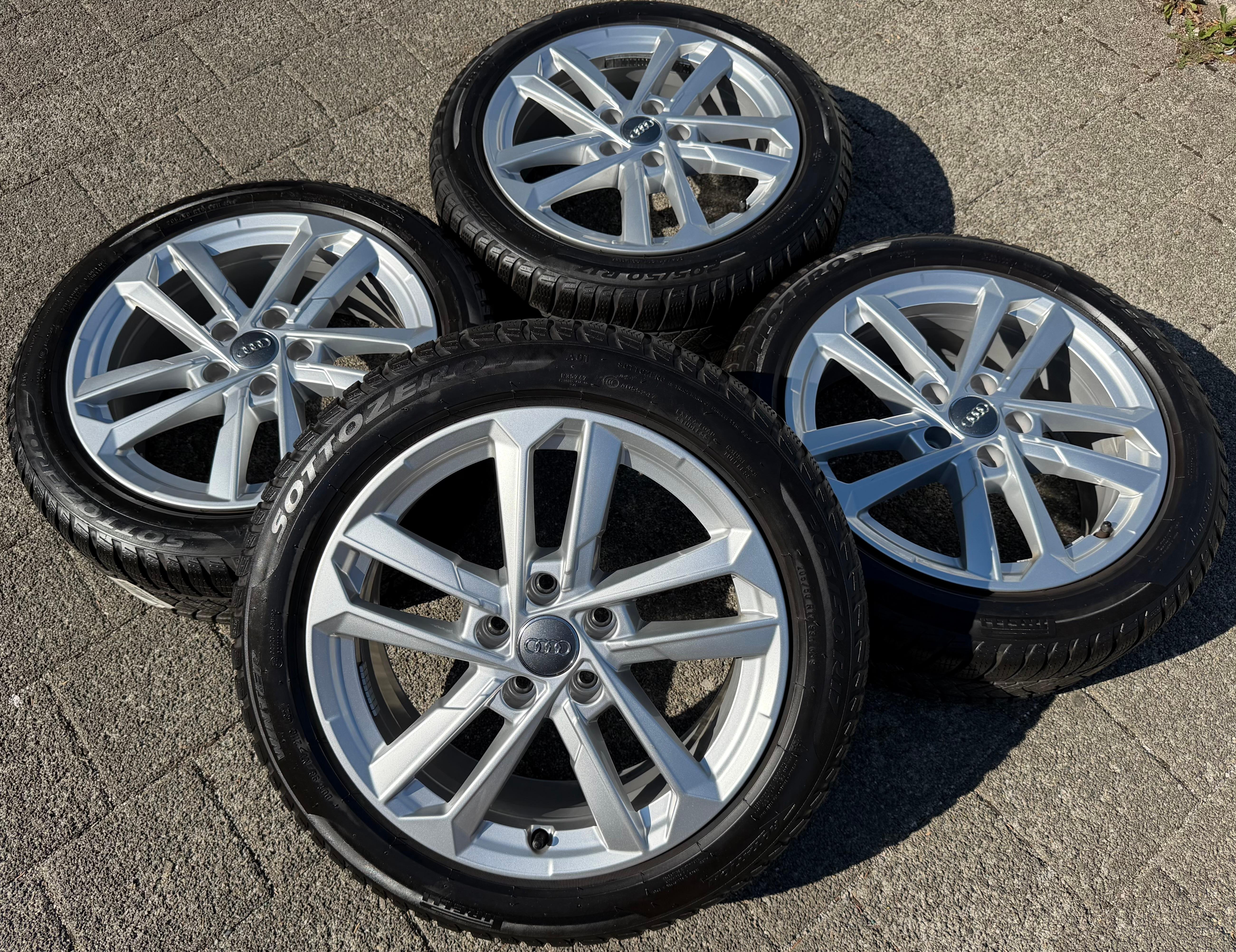 4 Original 17" Alu Winterräder Audi A3 S3 8Y 8Y0601025L 205/50R17 93H Pirelli