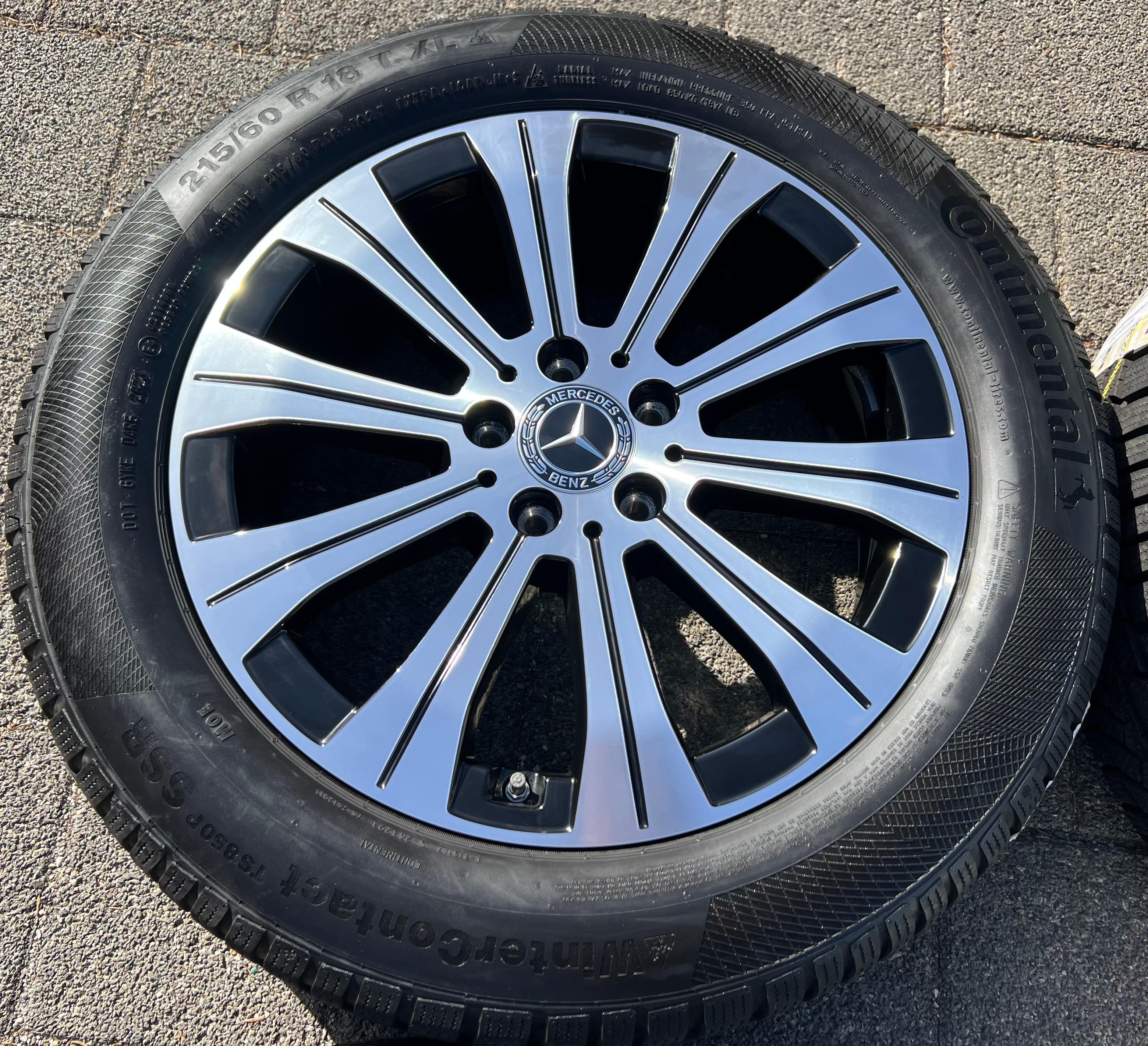 4 ORIGINAL 18" ALU WINTERRÄDER MERCEDES EQA EQB H243 X243 A2434010000 2023