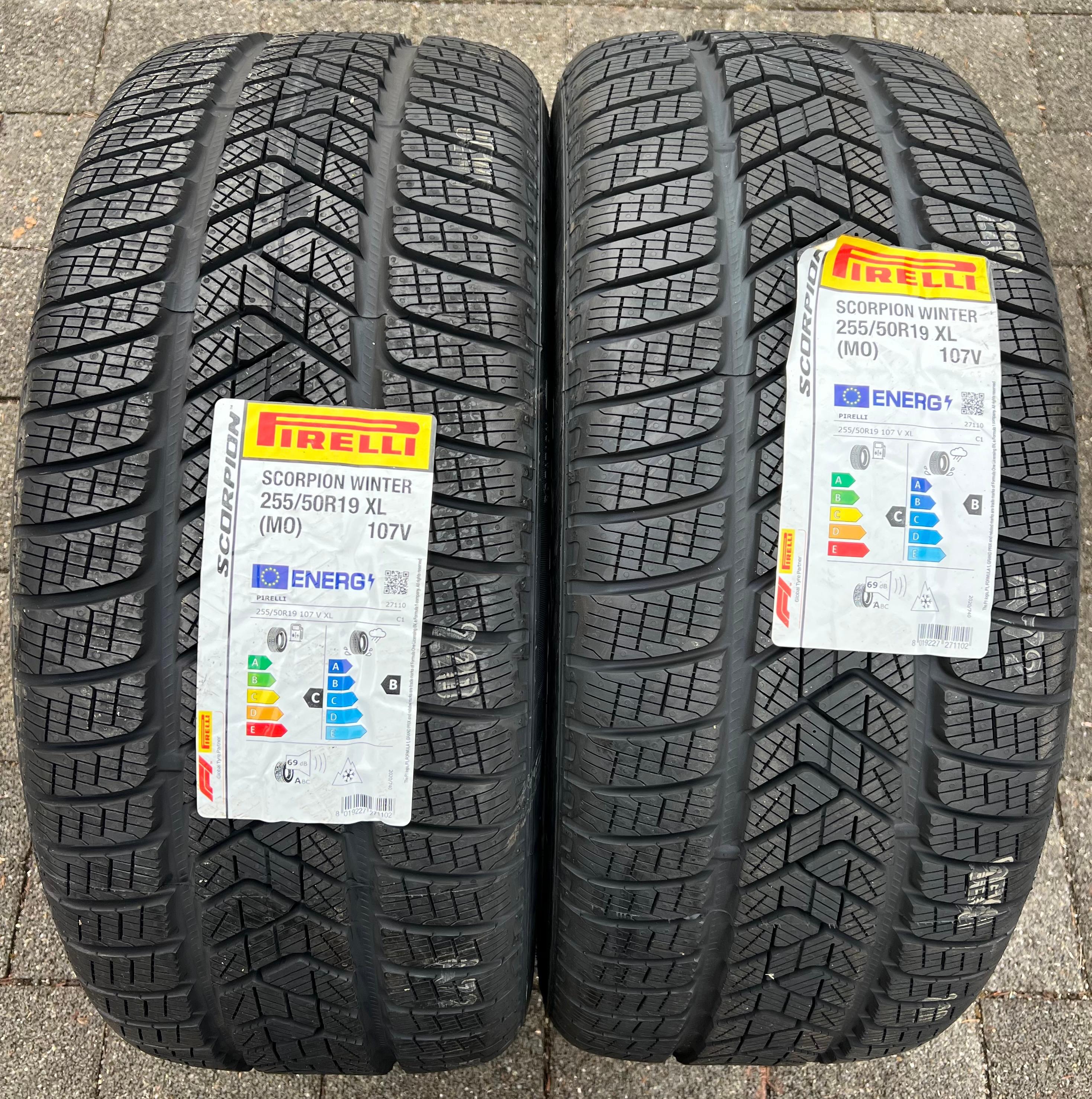 2 x 255/50R19 107V Winterreifen Pirelli Scorpion Winter MO 2022 NEU Freihaus