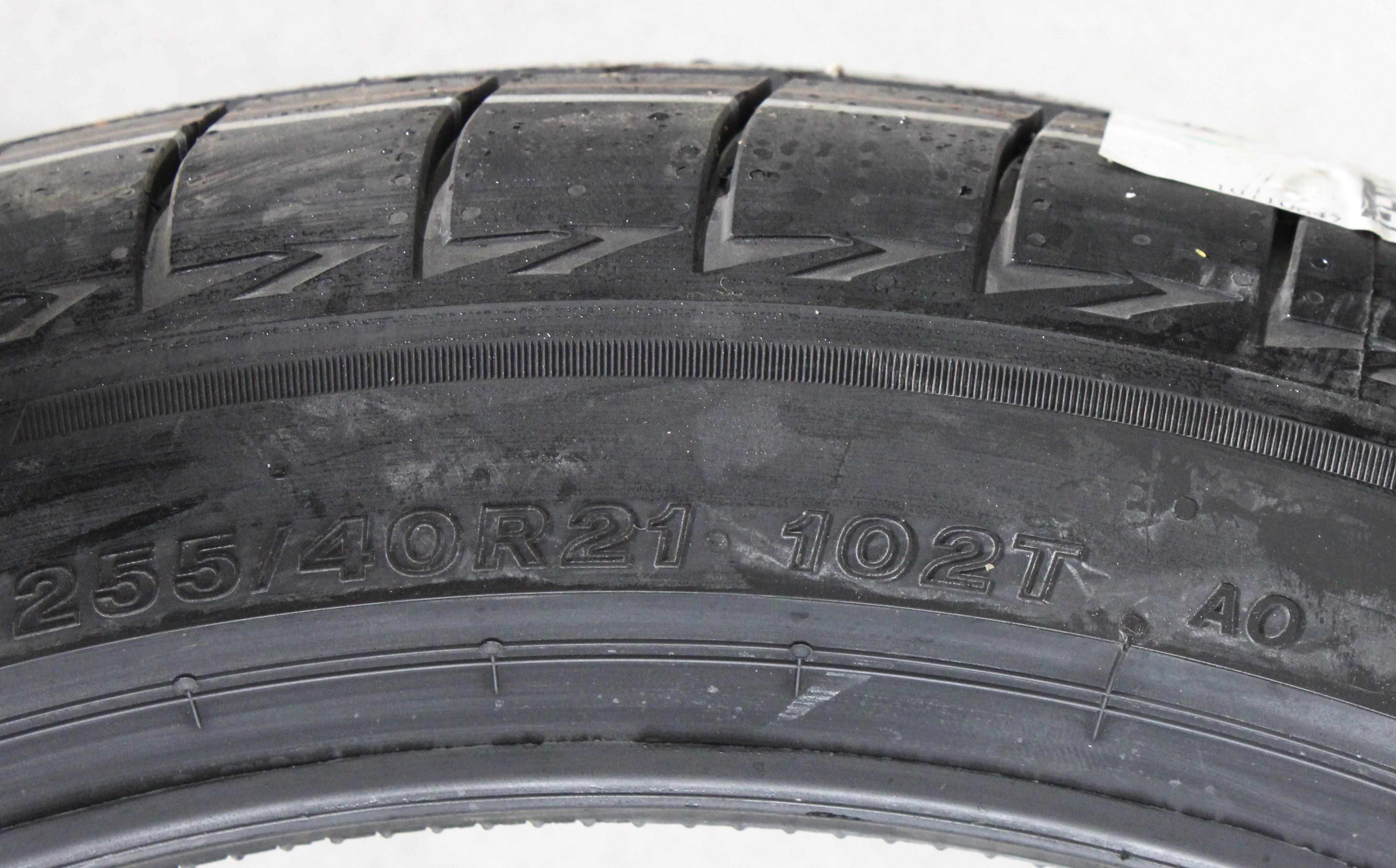2 x 255/40R21 102T pneus été Bridgestone Turanza Eco AO Profil complet 2020 Seal