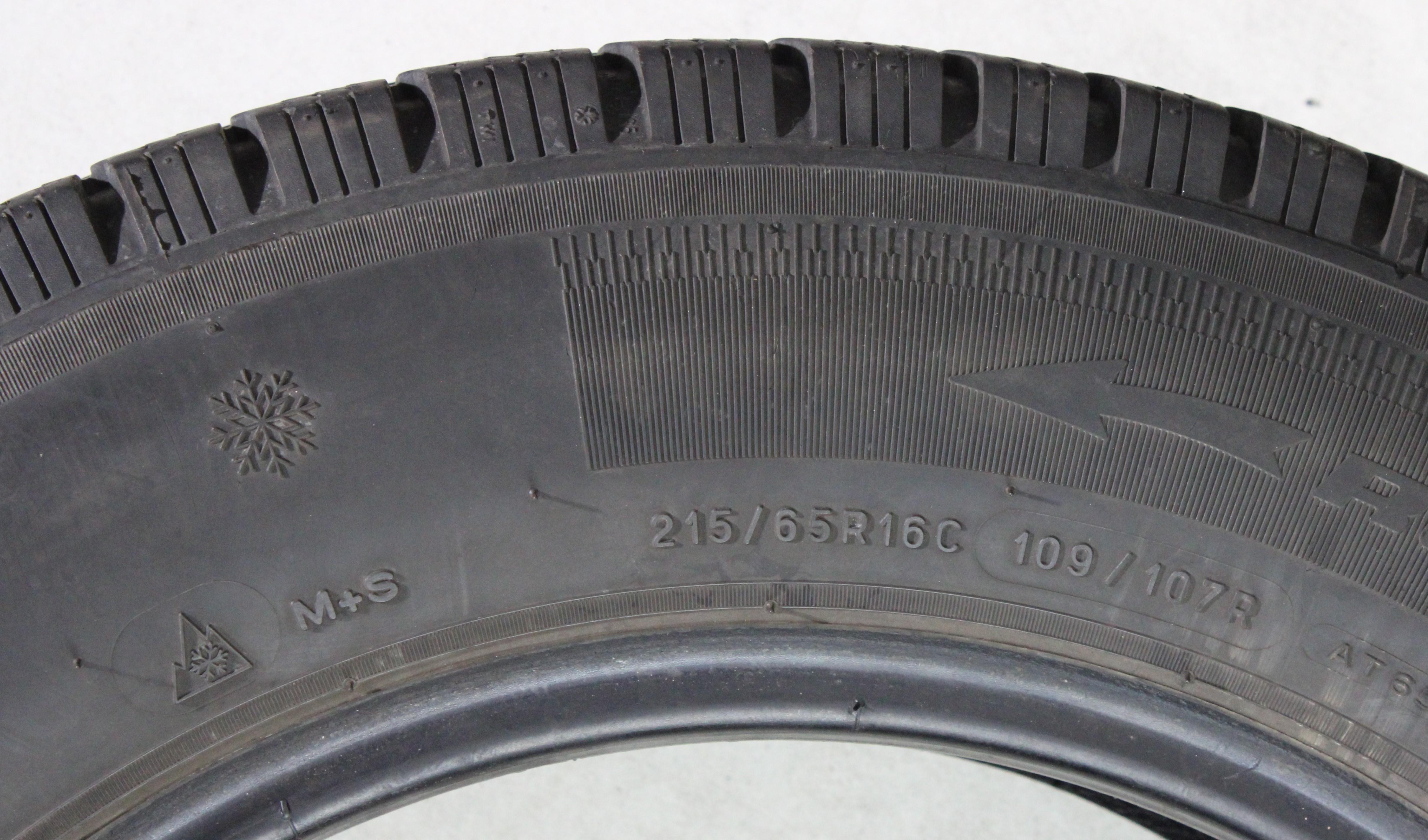 4 x 215/65R16C 109/107R Winterreifen BFGoodrich Activan Winter 5,5-6mm 2019