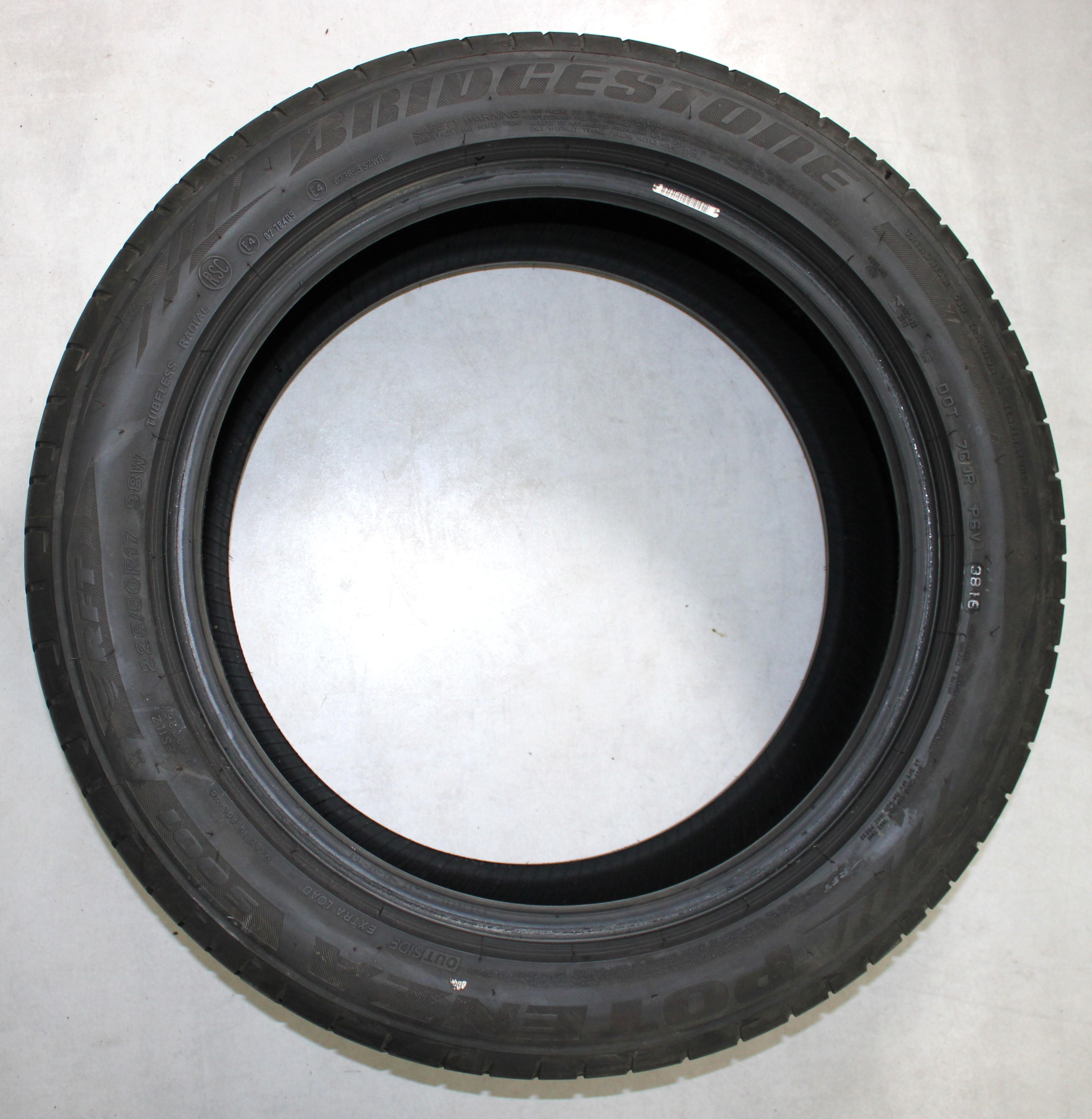 4 x 225/50R17 98W Sommerreifen Bridgestone Potenza S001 Runflat 5,5mm 2016 *