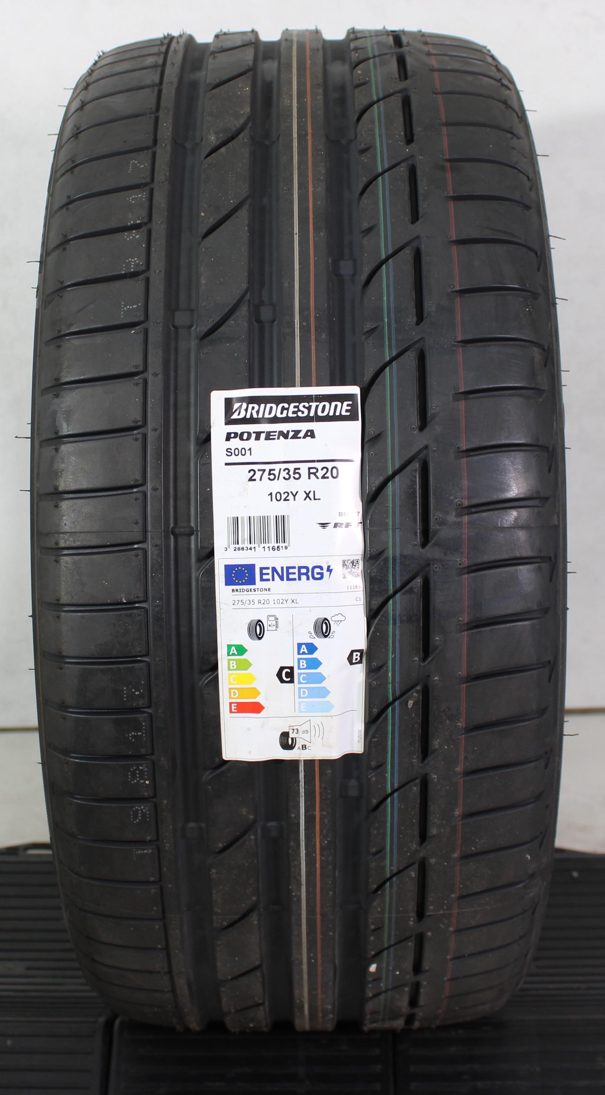 1 x 275/35R20 102Y Pneu été Bridgestone Potenza S001 Runflat 2022 * NEUF