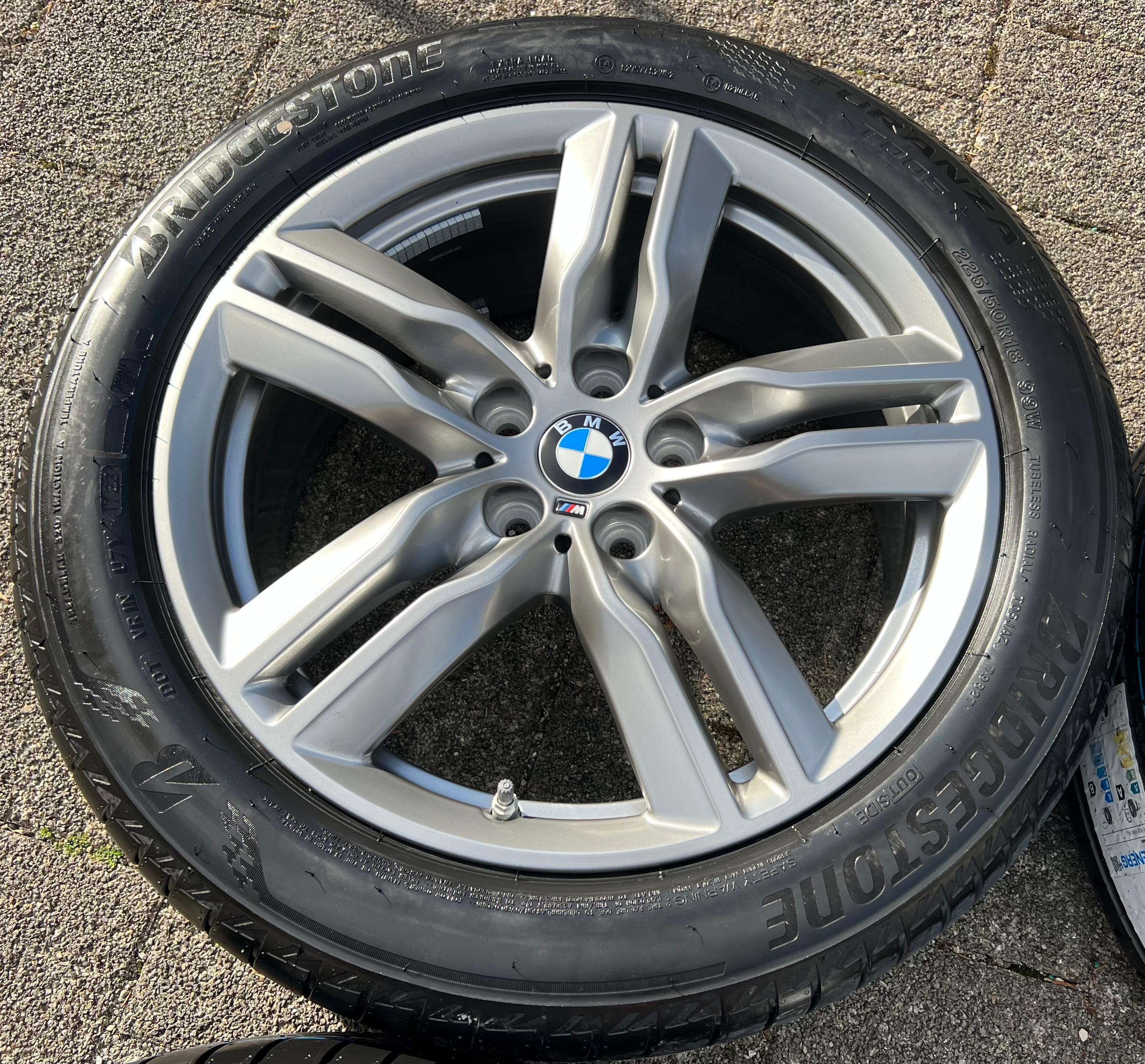 4 ORIGINELE 18" ALUMINIUM ZOMERWIELEN BMW X1 F48 X2 F39 STYLING M570 RDKS 2023 GRATIS VERZENDING