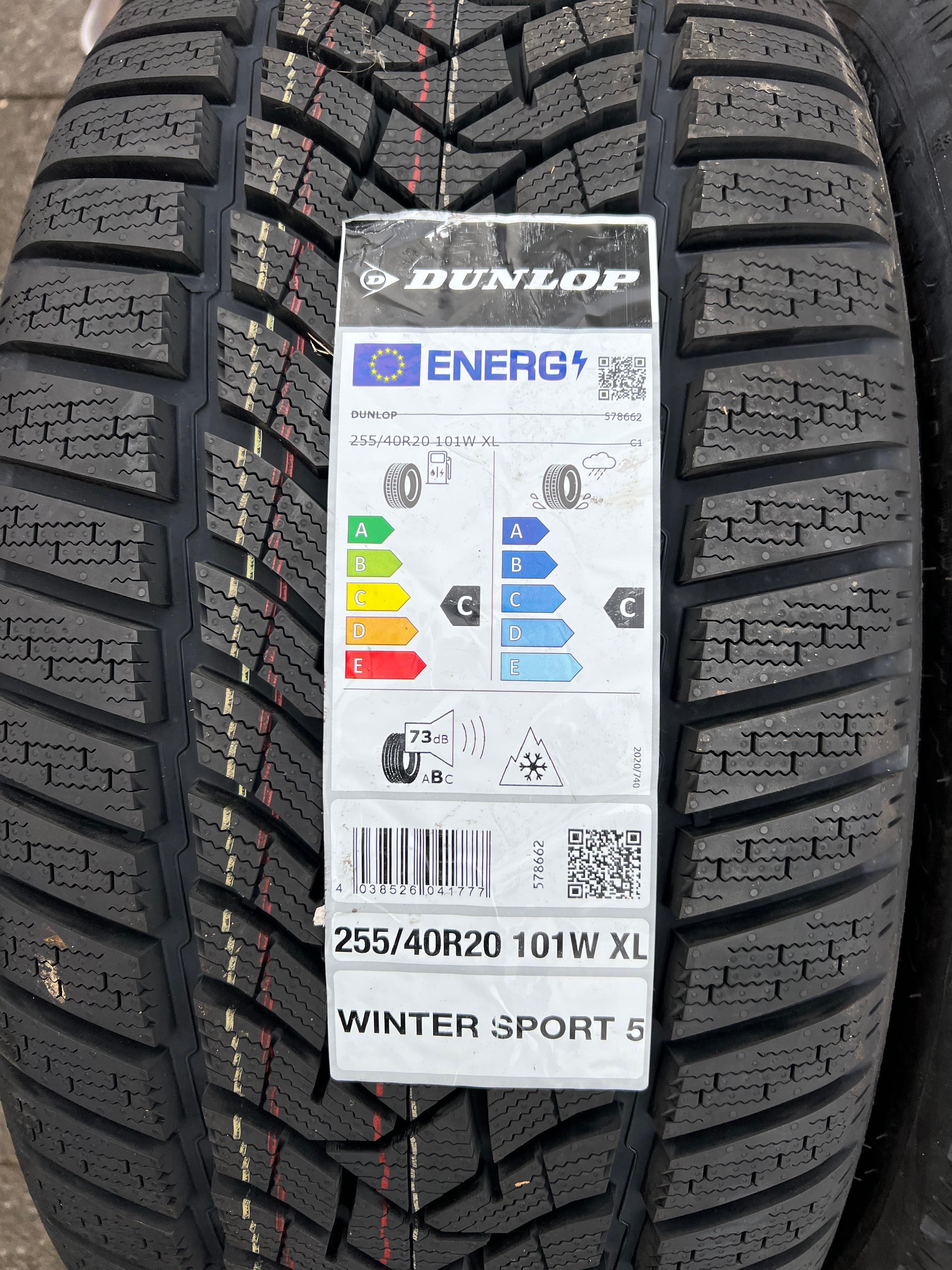 2 x 255/40R20 101W neumáticos de invierno Dunlop Winter Sport 5 2023 NUEVO Entrega gratuita