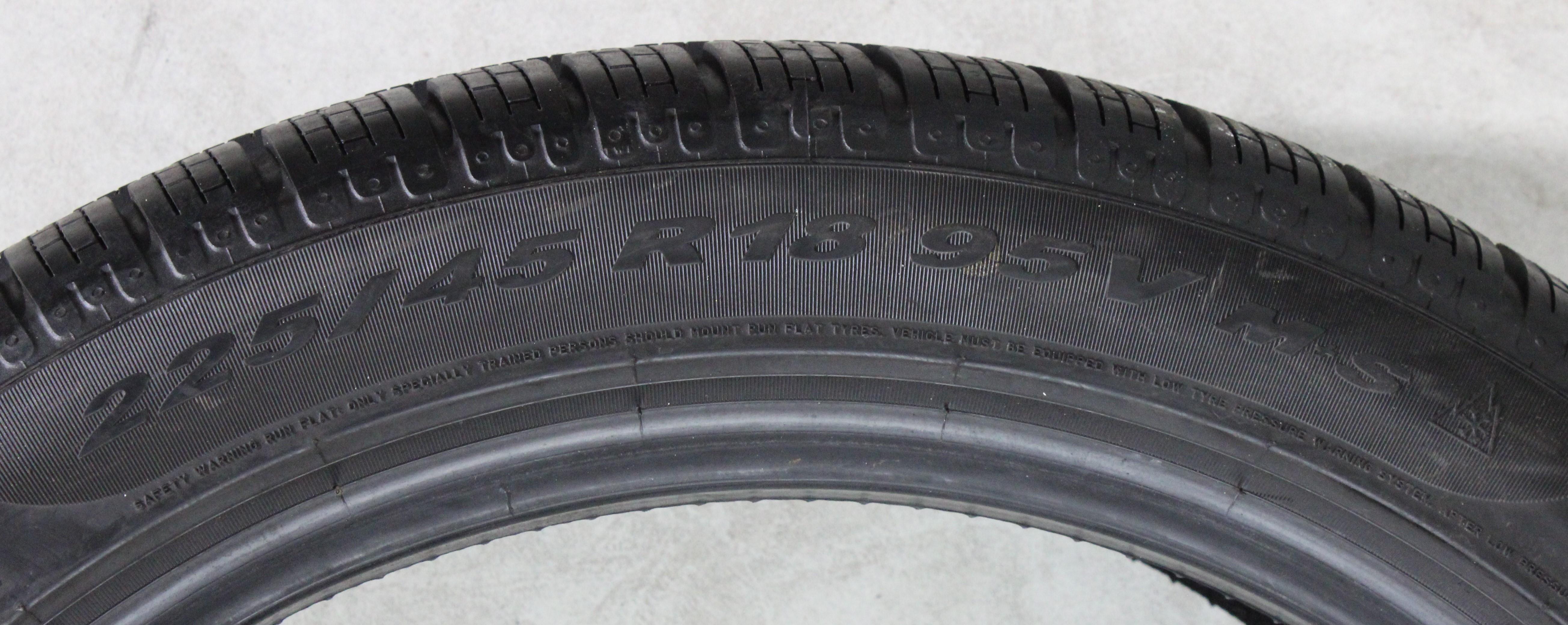 2 x 225/45R18 95V Winterreifen Pirelli Sottozero 2 Runflat 6,5mm 2020