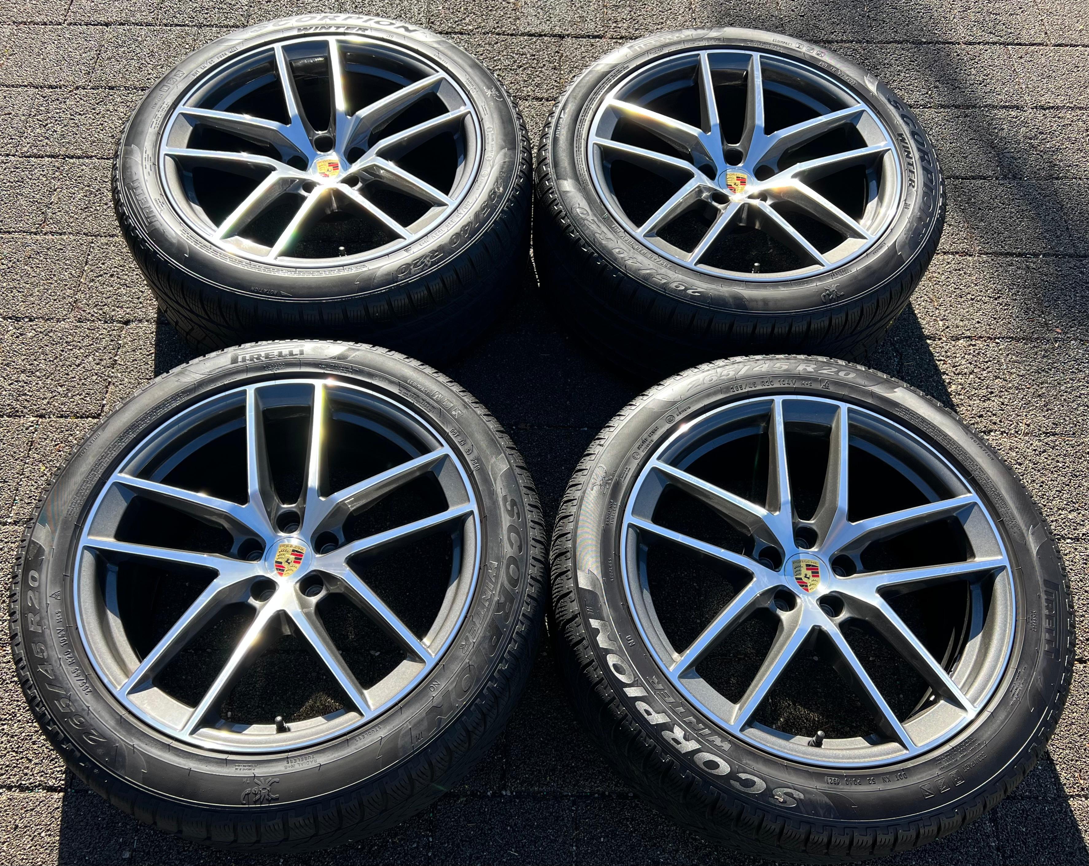 4 ORIGINAL 20" ALU WINTERRÄDER PORSCHE MACAN 265/45R20 104V 295/40R20 106V RDKS