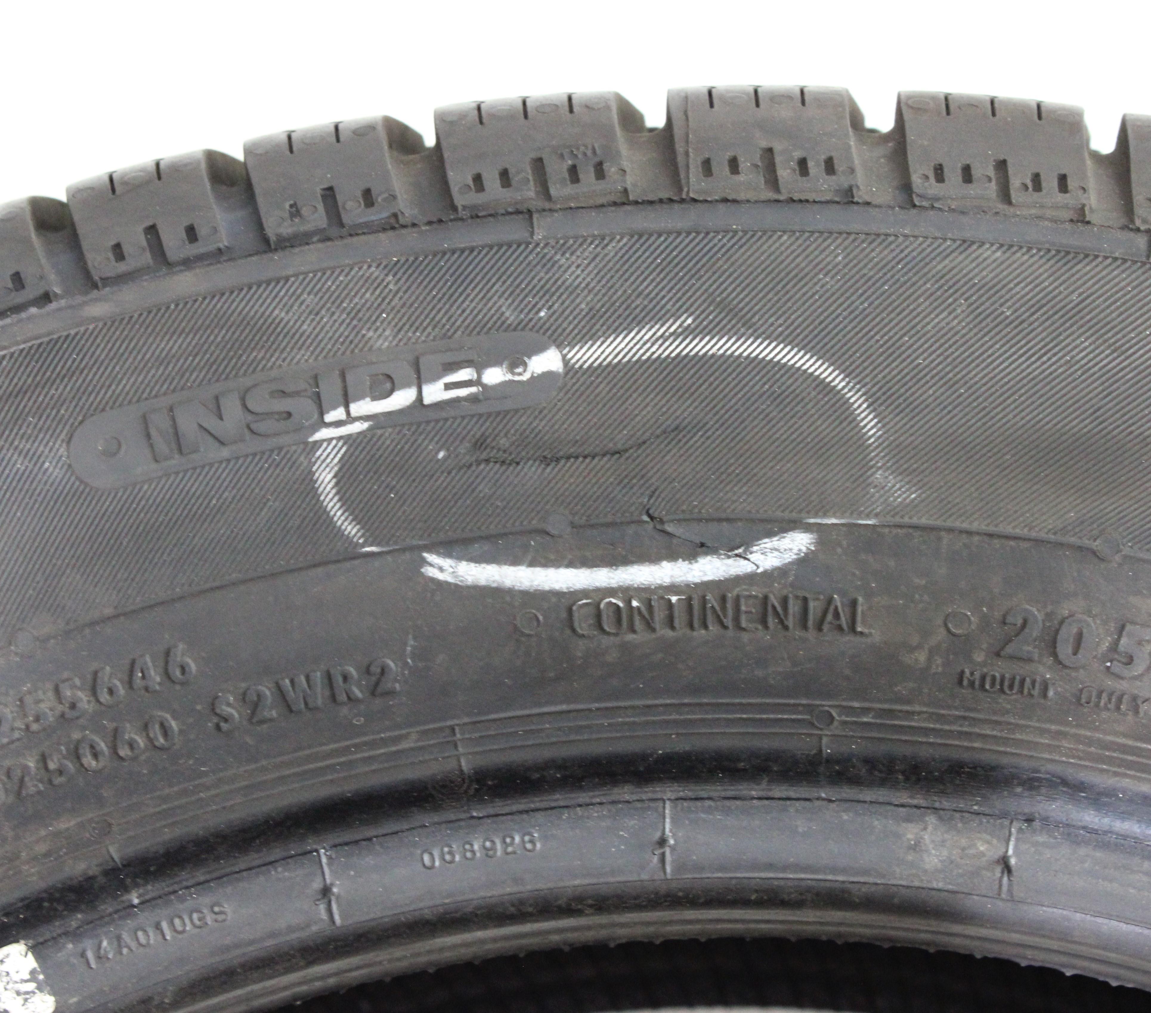 4 x 205/55R16 91H Winterreifen Continental Winter Contact TS830P SSR* Runflat 6,5-7mm 2018